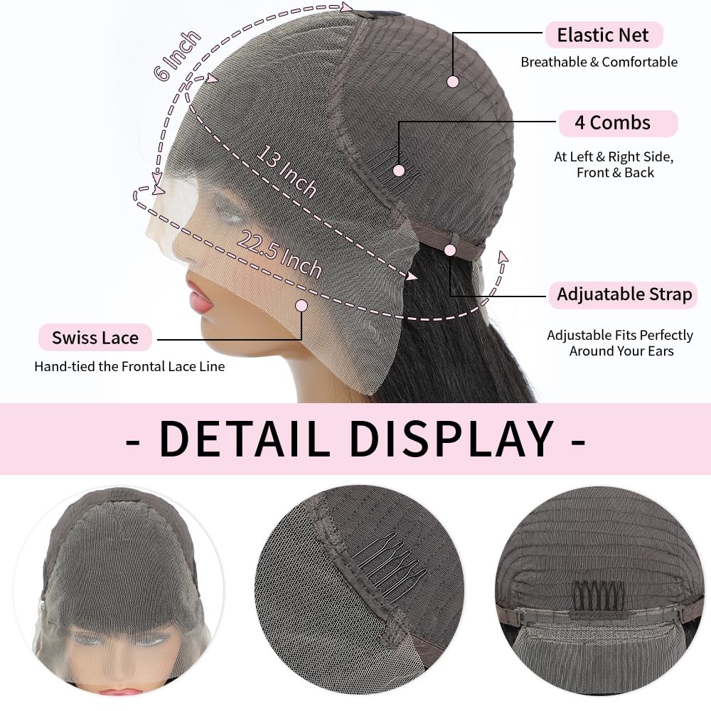13x6 Lace Front Wigs Human Hair 200% Density 28 Inch Body Wave Lace Front Wigs Human Hair Pre Plucked Real Human Hair Wig with Baby Hair Glueless Wigs Human Hair Lace Front Wigs - Image 6