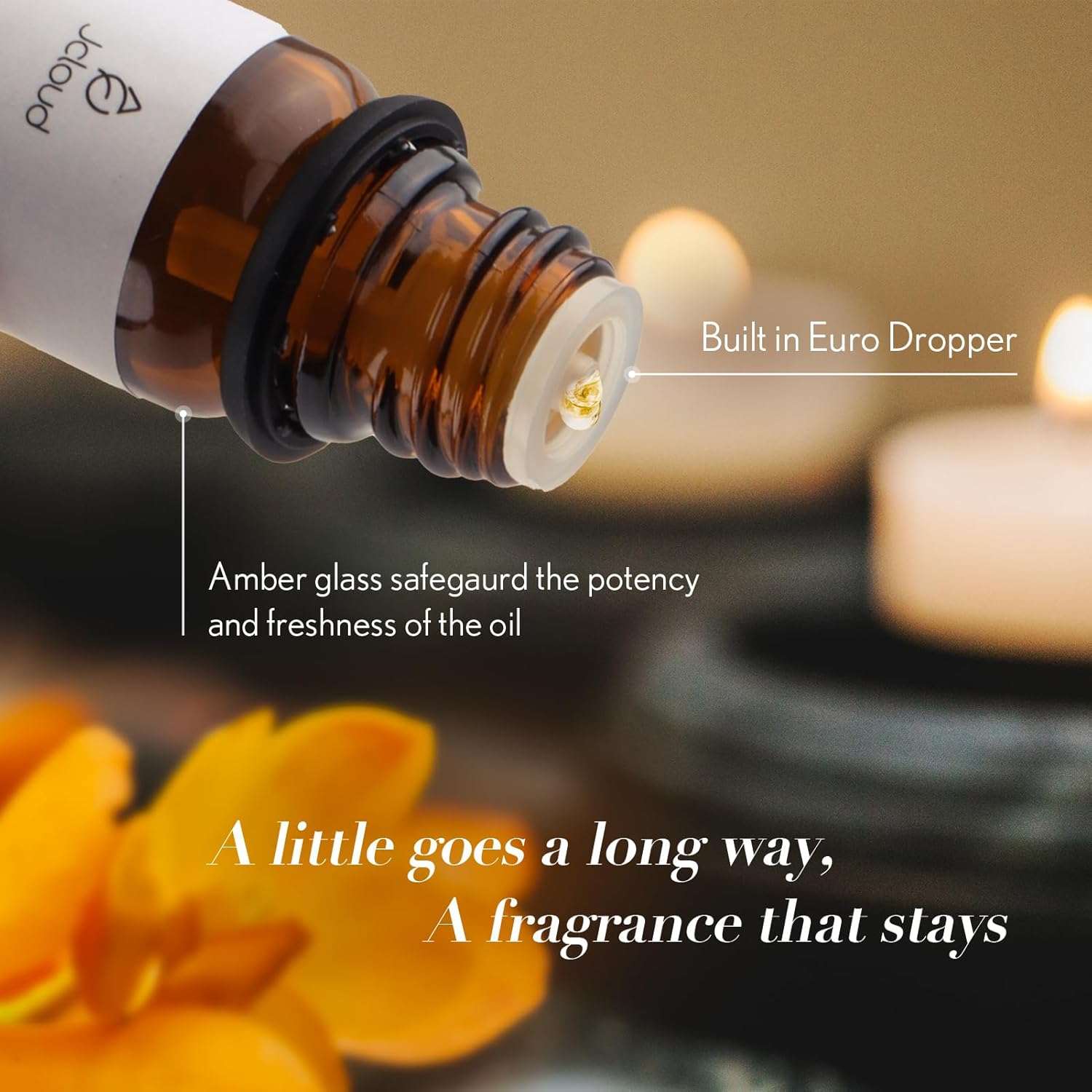 JCLOUD Royal Serenity Essential Oil - Inspired by Ritz-Carlton Hotel Scent - Pure Aromatherapy Diffuser Oil with Lemon, Jasmine and Amber, Home Luxury Scents - 10mL - Image 6