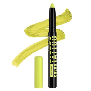 Maybelline Color Tattoo Longwear Multi-Use Eye Shadow Stix, All-In-One Eye Makeup for Up to 24HR Wear, I am Unexpected (Lime Green Matte), 1 Count