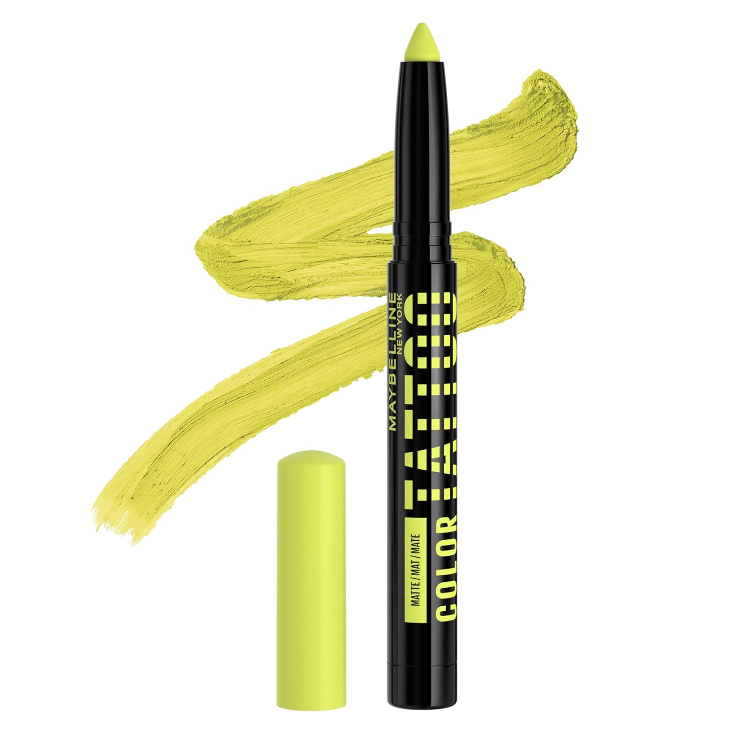 Maybelline Color Tattoo Longwear Multi-Use Eye Shadow Stix, All-In-One Eye Makeup for Up to 24HR Wear, I am Unexpected (Lime Green Matte), 1 Count