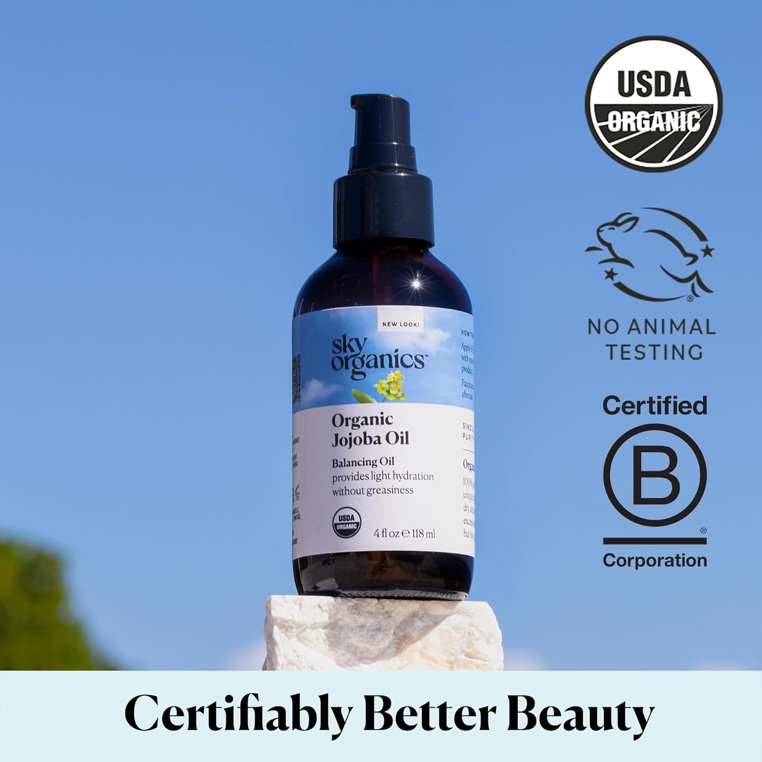 Sky Organics Organic Jojoba Oil for Face, Balancing Oil for Light Hydration & Helps Reduce Excess Oiliness, Suitable For Oily, Combination and Blemish-Prone Skin, 100% Pure & Cold-Pressed, 4 fl. Oz with ebook - Image 6