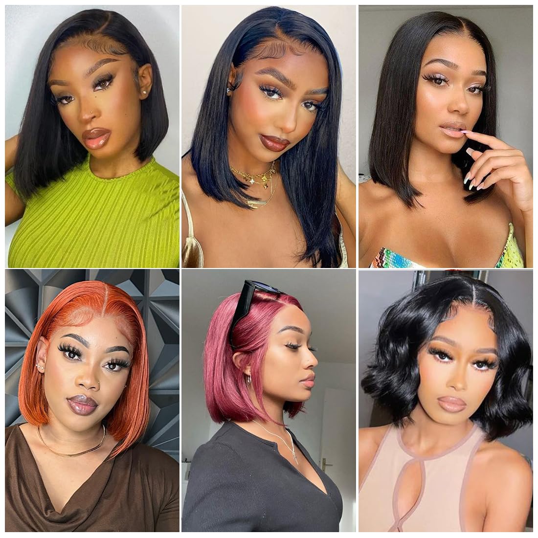 Bob Wig Human Hair 13X4 Lace Front Wigs Human Hair 150% Density Short Straight Frontal Bob Wig HD Transparent Lace Frontal wigs Pre Plucked for Women Glueless Wigs With Baby Hair Natural black 10 Inch - Image 7
