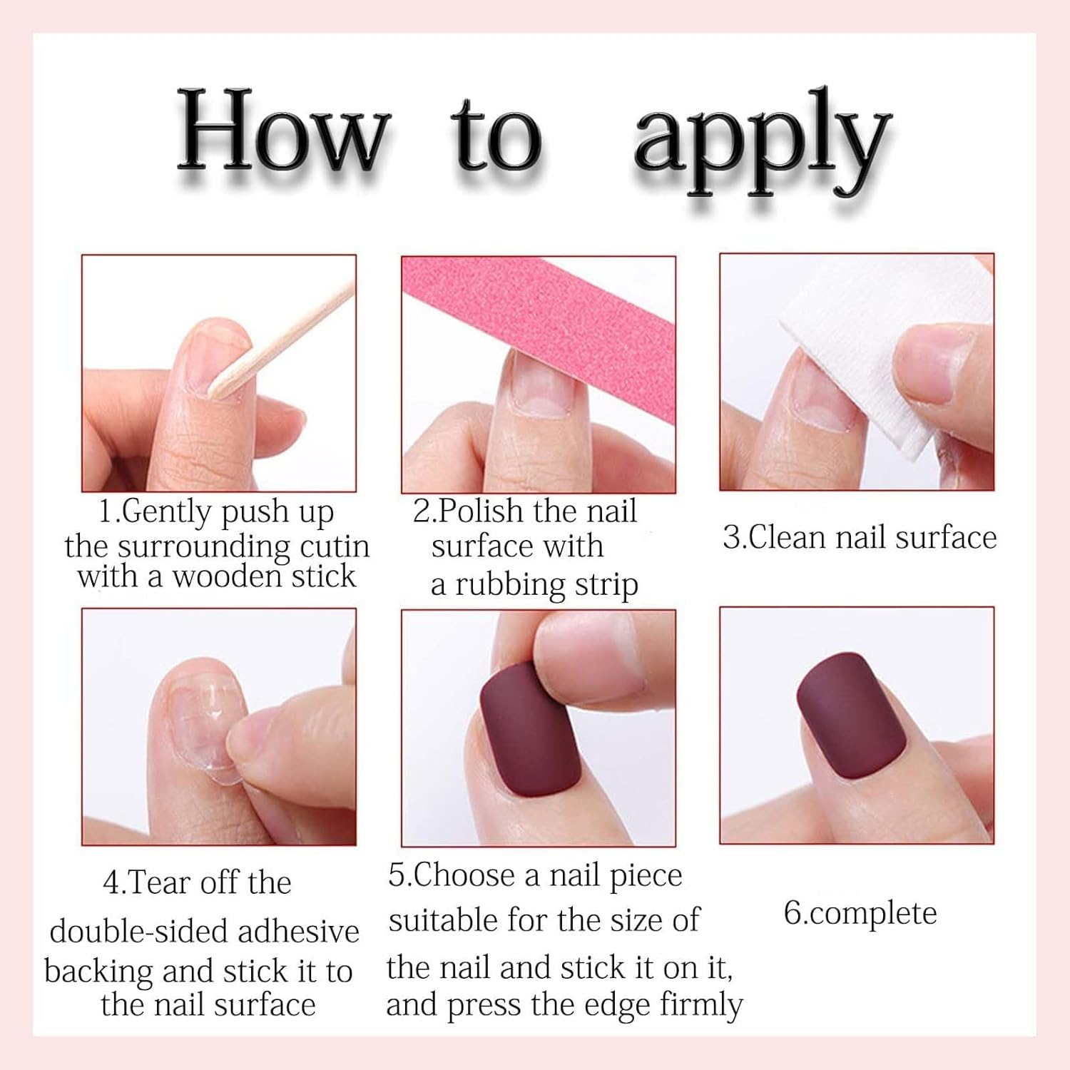 Stiletto Press on Nails Red Fake Nails Press ons with Heart Nail Charms Designs Long Ombre False Nails Acrylic Nails Full Cover Glue on Nails Artificial Stick on Nails for Women Manicure 24 Pcs - Image 7