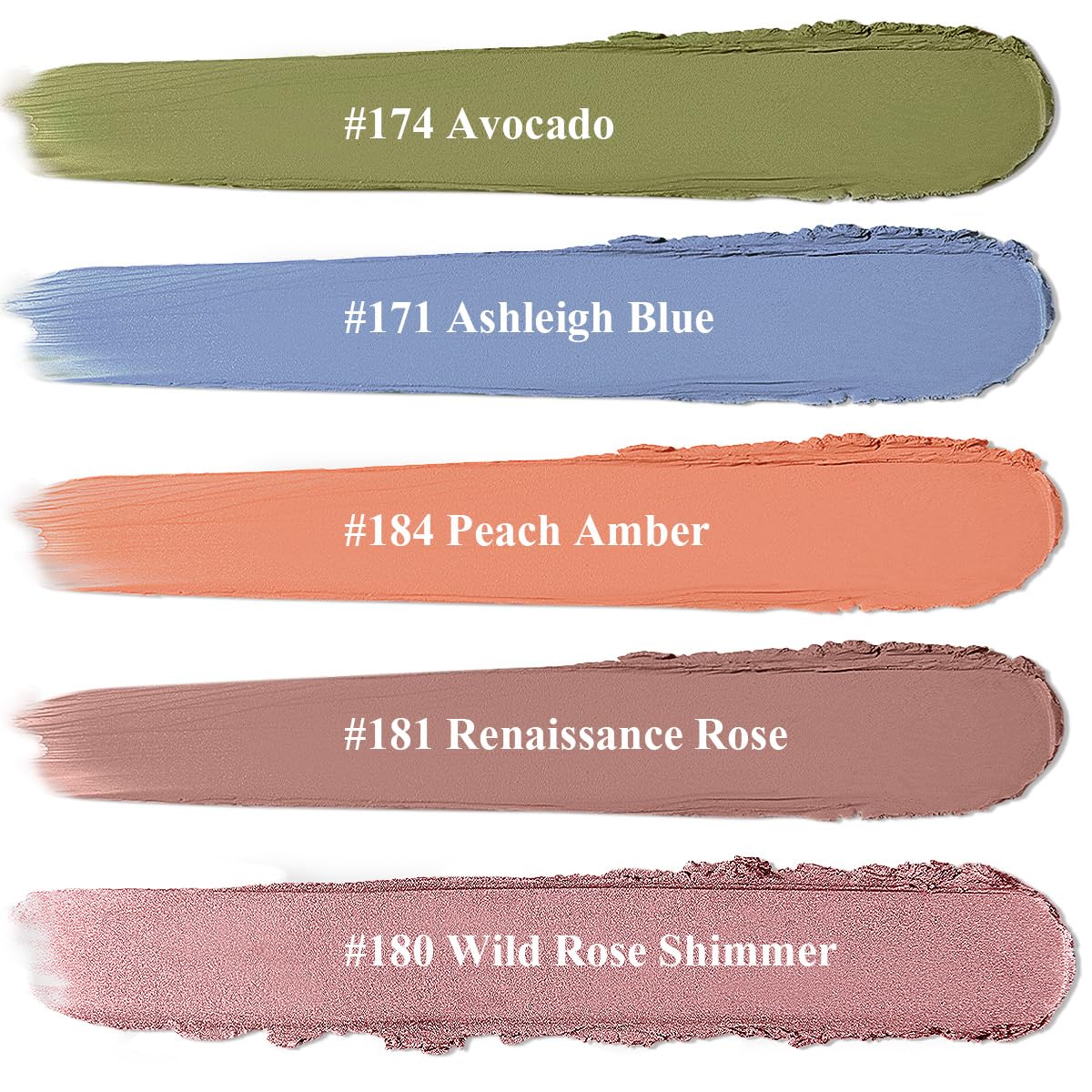 Cream Eyeshadow Stick, Hypoallergenic Shimmer Eye Shadow Sticks Makeup, Pro Waterproof & Long Lasting Eye Brightener Sticks, Eyeshadow Pencil Crayon #184 - Image 7