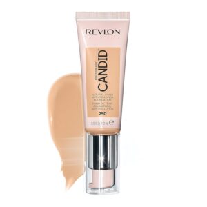 Revlon PhotoReady Candid Natural Finish Foundation, with Anti-Pollution, Antioxidant, Anti-Blue Light Ingredients, 250 Vanilla, 0.75 fl. oz.