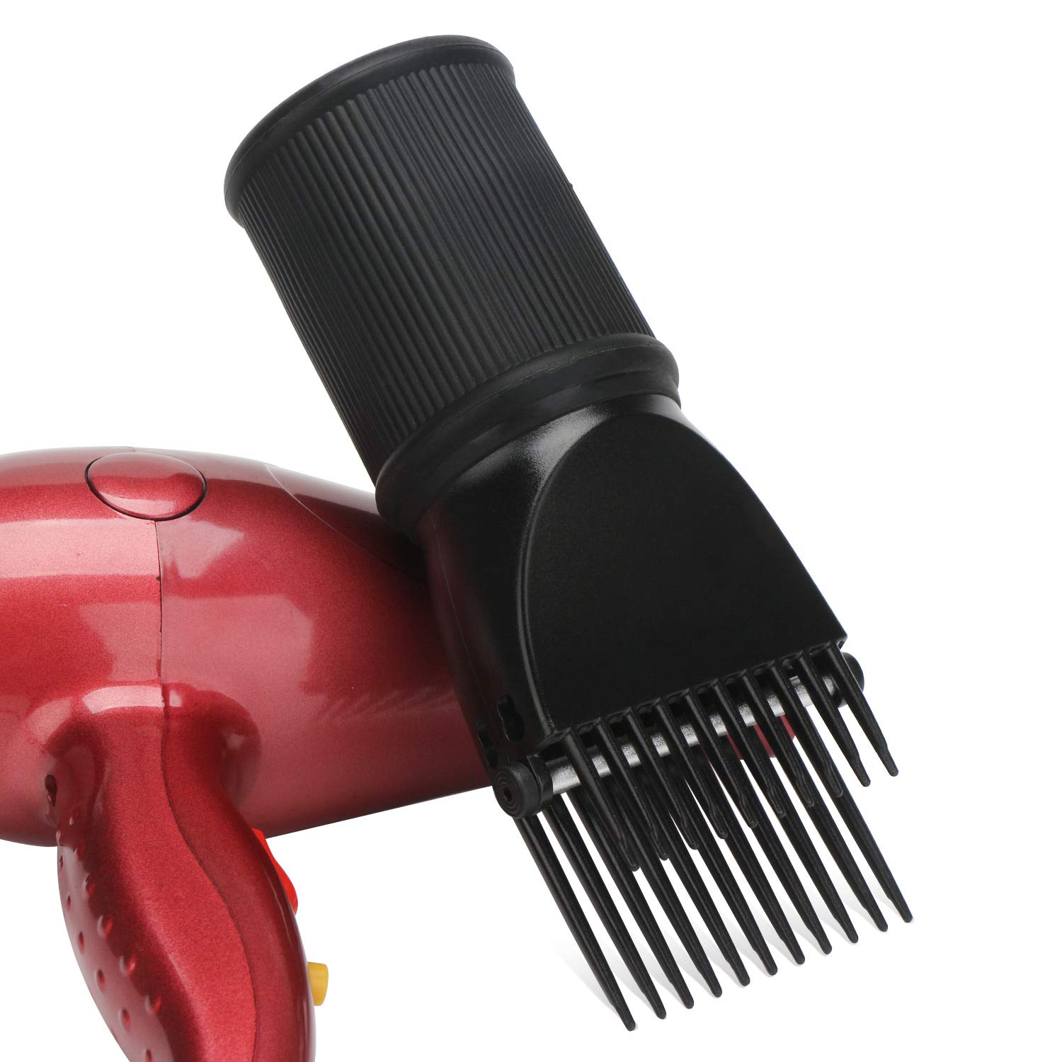 Segbeauty Blow Dryer Comb Attachment, Black Brush Attachments for Hair Dryer Concentrator Nozzle 1.57-1.97", Pro Hairdressing Styling Salon Tool for Straightening Detangling Fine Curly Natural Hair - Image 8