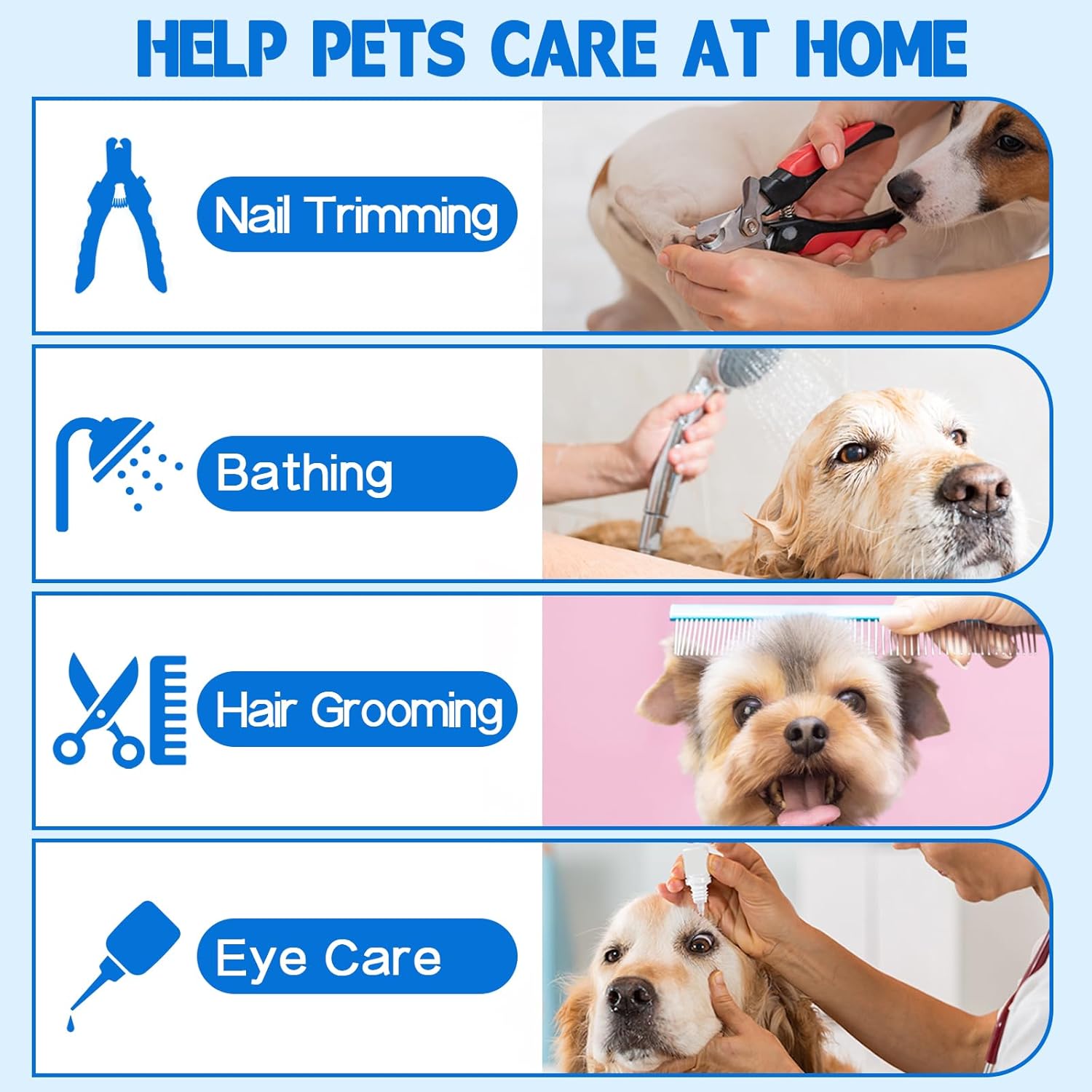 Supet Dog Grooming Hammock, Helpful Hammock for Nail Trim, Restraint Sling for Nail Clipping, Cat Grooming Hammock for Dog Pet to Nail Trimming - Image 4