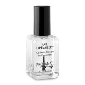 Nail Optimizer, Extra Strong Strengthener Base Coat for Weak and Damaged Nails, Nail Growth & Prevents Nails from Peeling, Stops Slipts, Chips & Strengthens, 0.5 oz