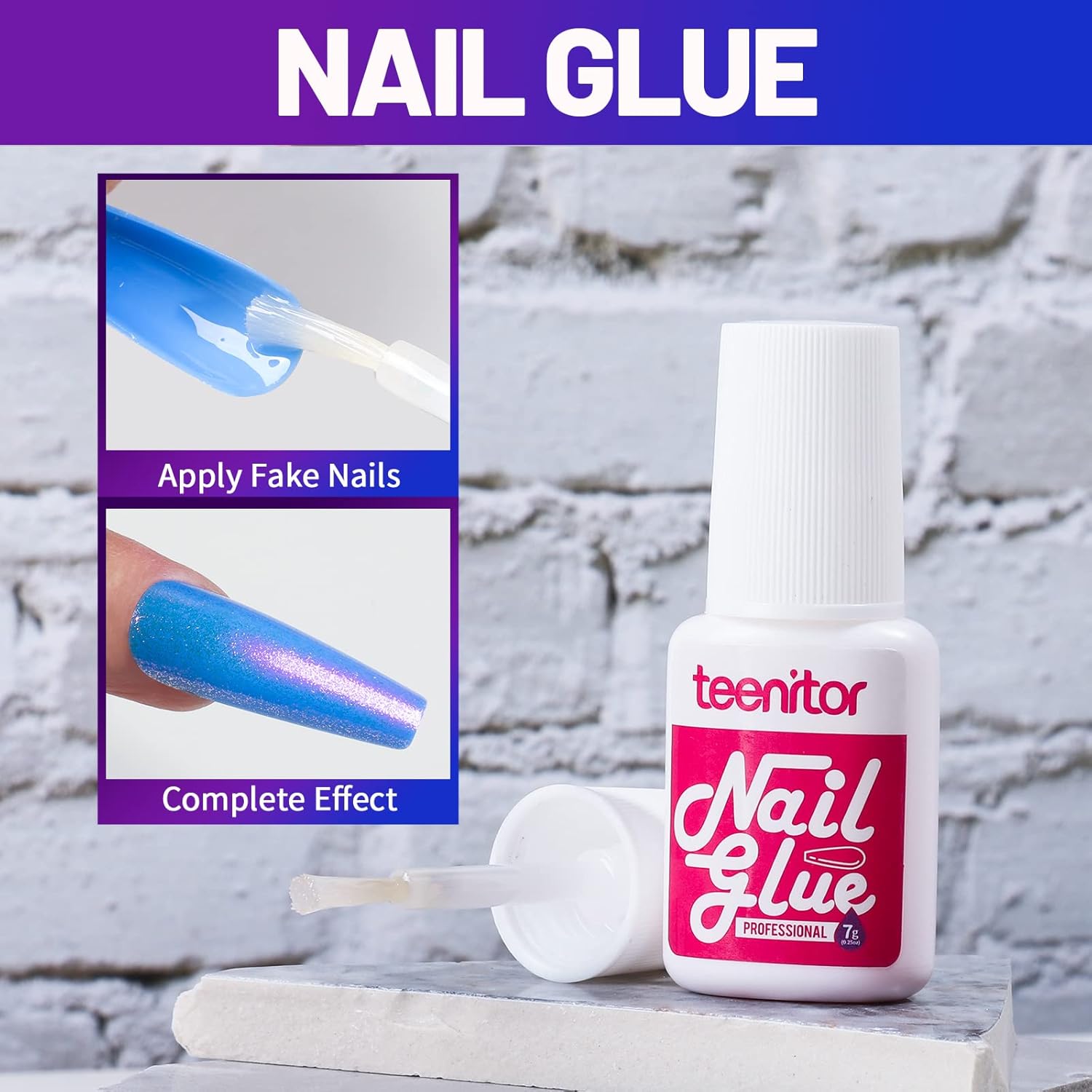 Teenitor Long Press On Nails, Chrome Press On Nails, 288pcs Long Coffin Ballerina False Nails, 12 Colors Full Cover Glue On Nails Holographic Metallic Mirror - Image 6
