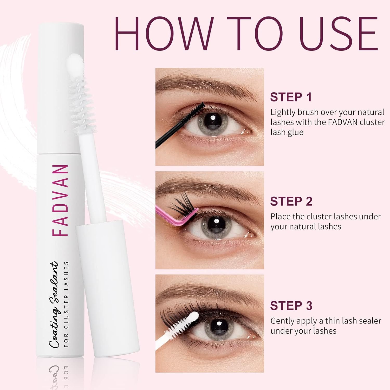FADVAN Lash Sealant for Eyelash Extensions Overnighter Lash Sealer for DIY Coating Long-Lasting 2 Weeks (5ml, Clear) - Image 5