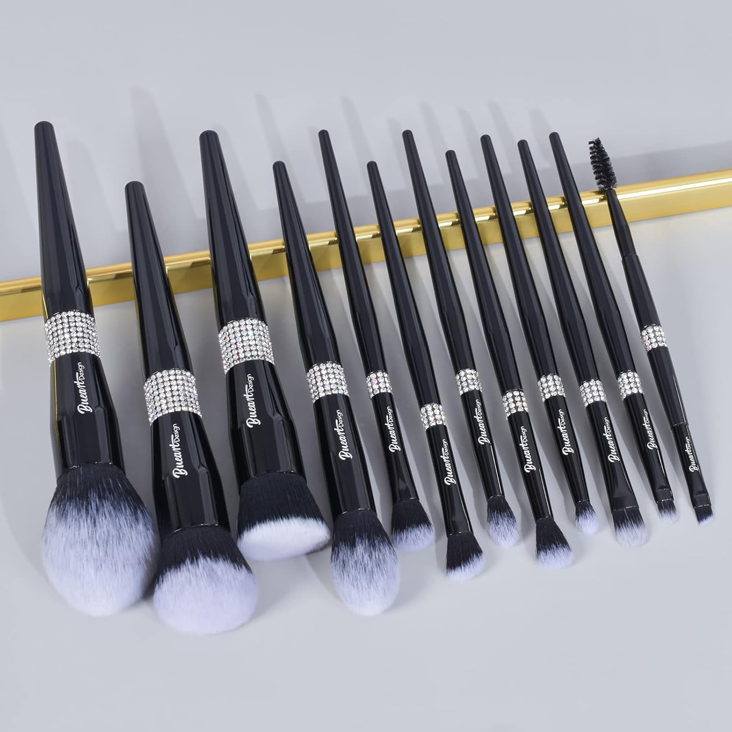 Bueart Design 16Pcs Premium Quality Labeled Pro Makeup Brushes Set with Foundations Powder Blush Concealer Blending Eyeshadow Contour Brush - Image 3