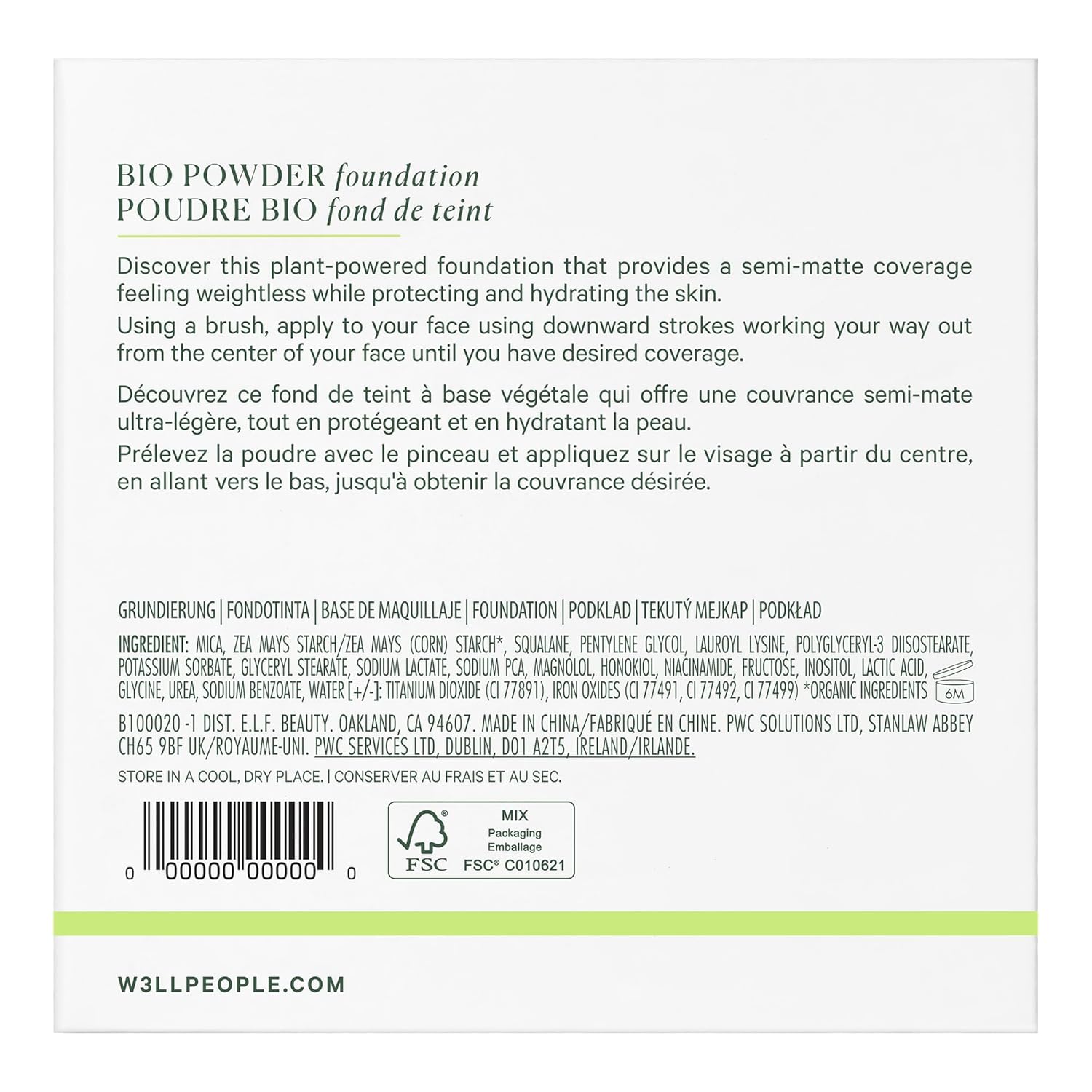 Well People Bio Powder Foundation, Lightweight & Hydrating Foundation For Perfecting & Smoothing Skin, Semi-Matte Finish, Vegan & Cruelty-free, 2W - Image 6