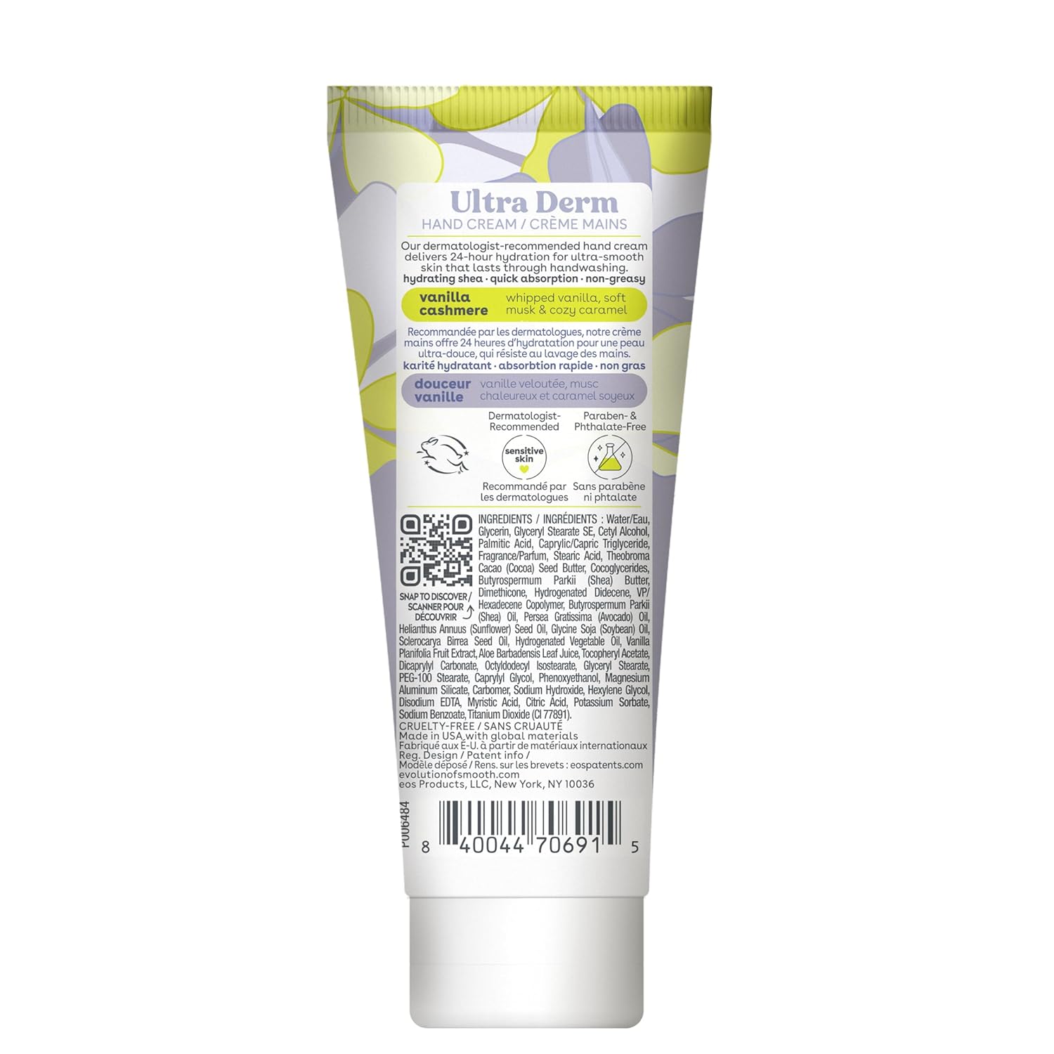 eos Shea Better Hand Cream - Vanilla Cashmere Hand Lotion | Instant Hydration + Lasting Protection | 2.5 oz - Image 6