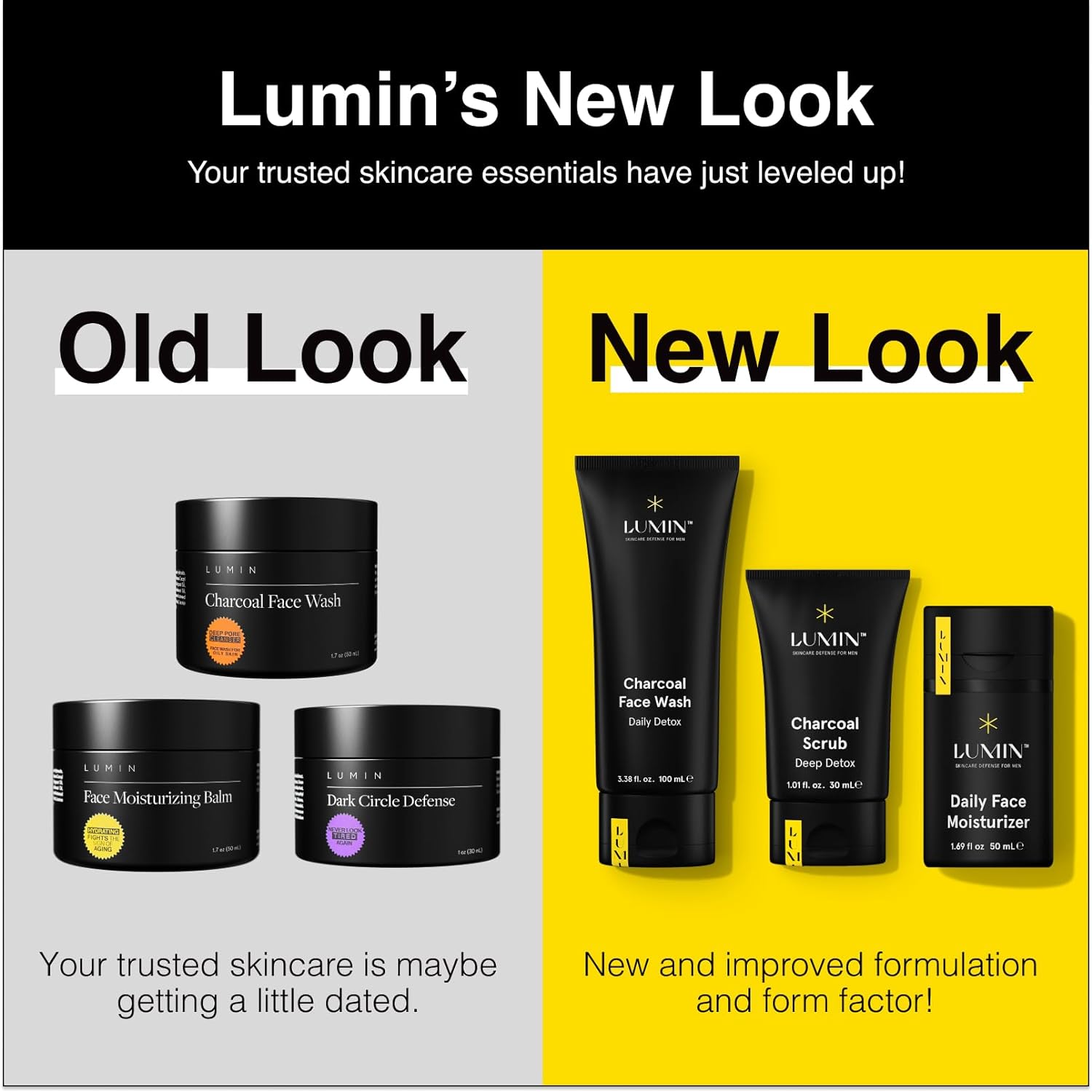 Lumin - Charcoal Scrub Deep Detox for Men - Face Cleanser for Men, Pre Shave Scrub, A charcoal face exfoliator that refreshes & rejuvenates the skin, Suitable for all skin types, 30ml, 1-Pack - Image 4