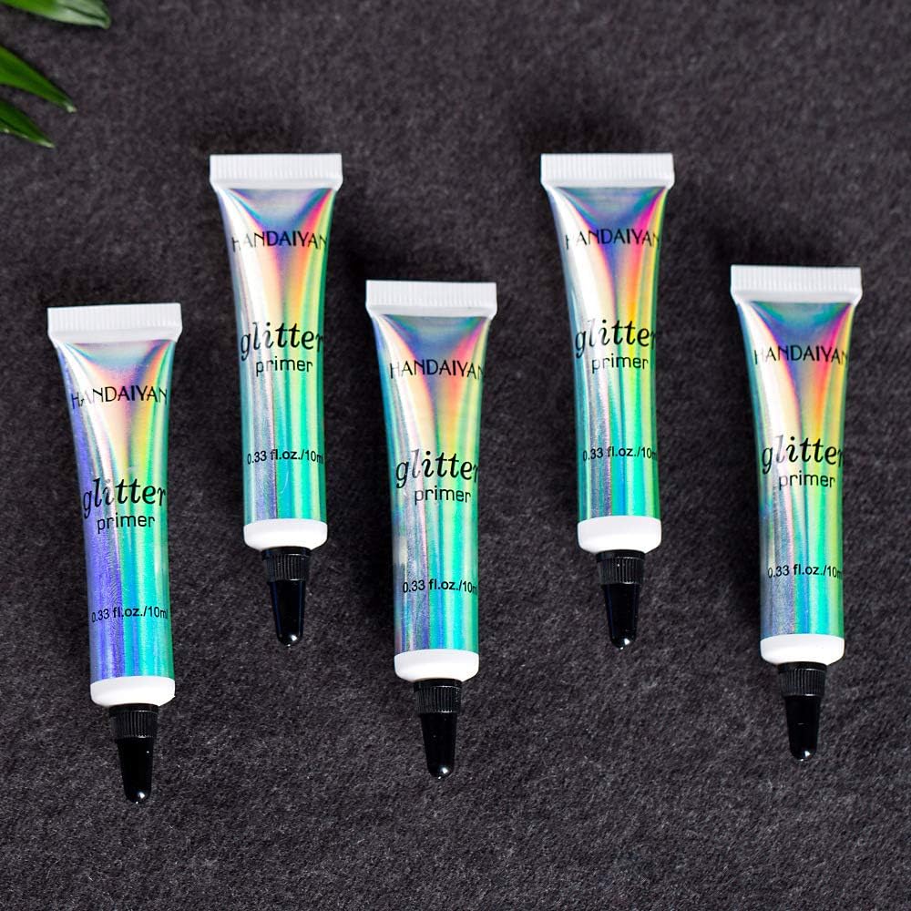 MAEPEOR Cosmetic Glitter Glue Long Lasting Makeup Glitter Primer Gel Waterproof & Smudgeproof Primer Base Glue for Body Eyes Face Lip with Glitter, Body Jewels, Rhinestones (2 PCS, 10 ml) - Image 5