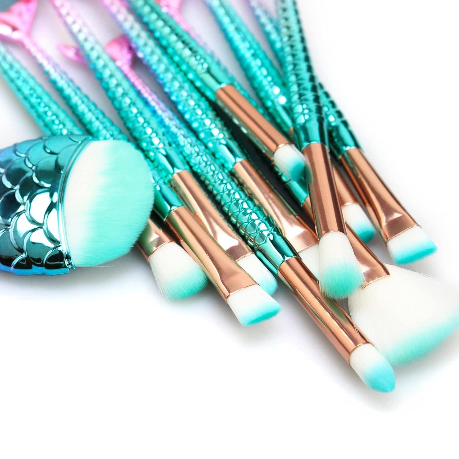 11PCS Makeup Brushes Set, Foundation Eyebrow Eyeliner Blush Cosmetic Concealer Brushes, Easter Basket Stuffers Essentials for Teens Girls/Women, Stocking Stuffers for Kids Girls Accessories Stuff - Image 4