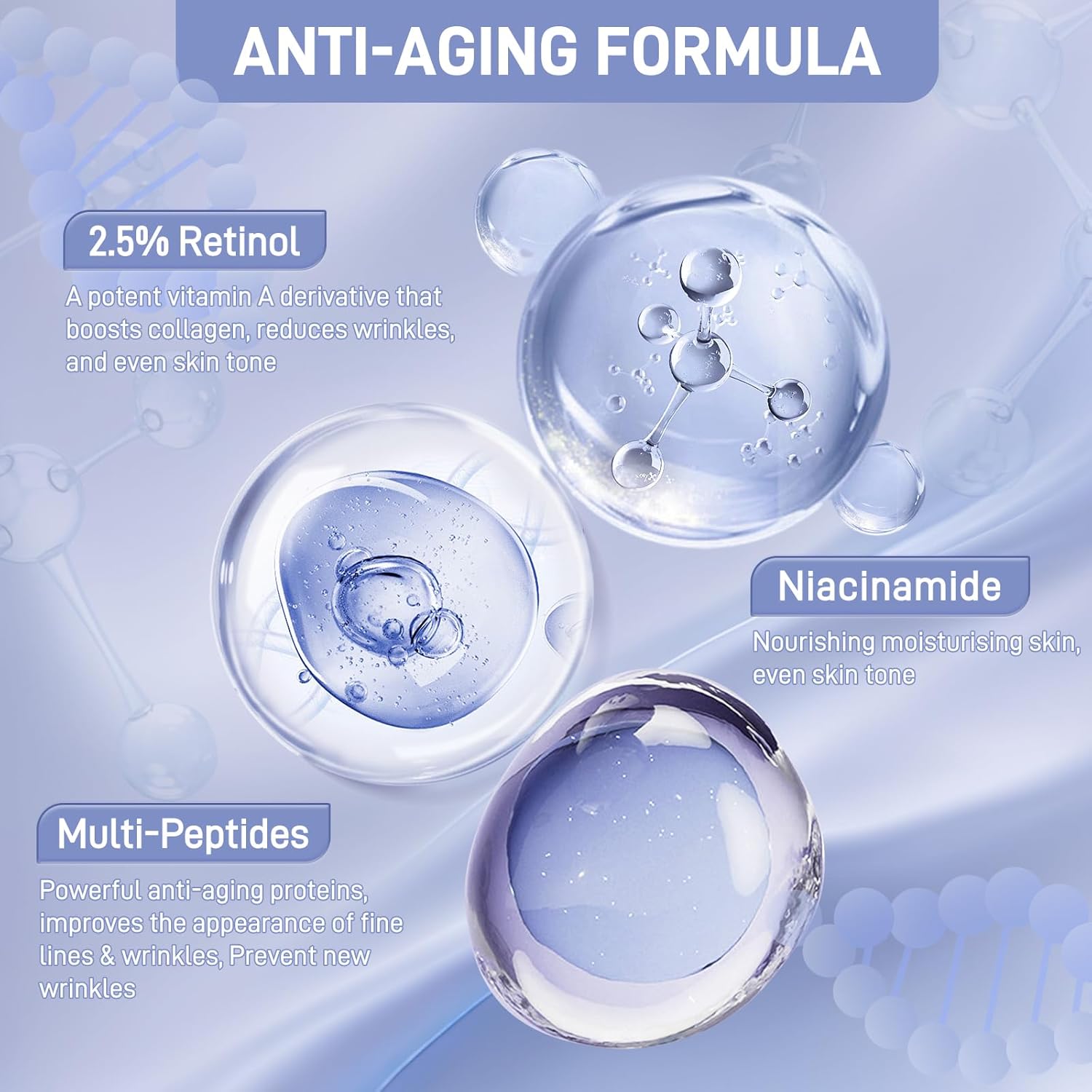 Advanced Neck Firming Cream, Tighten & Lift Moisturizer for Face Neck Chest, Anti-aging Neck Creams for Sagging, Christmas Thanksgiving Gift for Women (Retinol Peptide Niacinamide, 1.7 fl oz) - Image 3