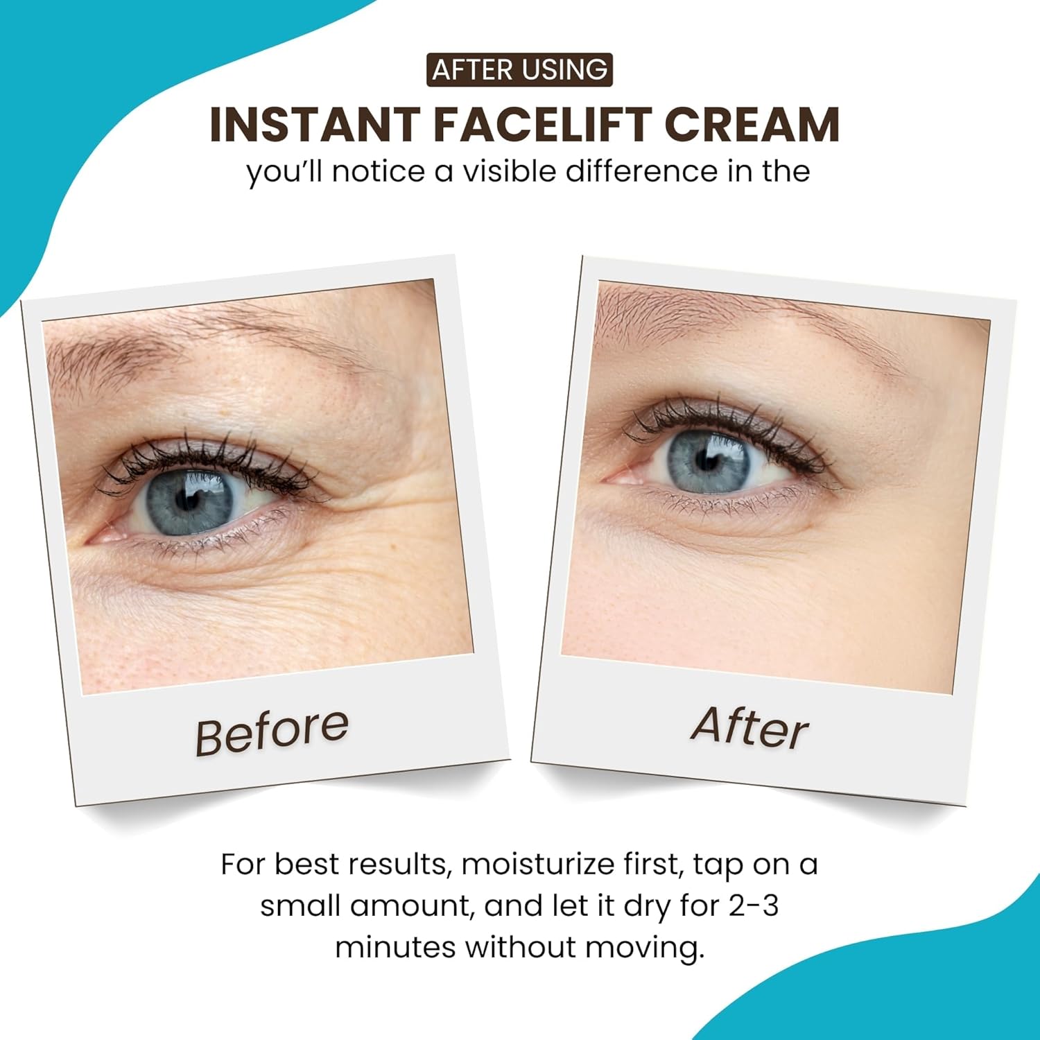 Instantly Ageless - Instant Face Lift Cream - Skin Care for Anti Aging face cream - Wrinkle Tightener - Instant Under Eye Bags Remover - Facelift in a Box of 25 Vials - Image 4