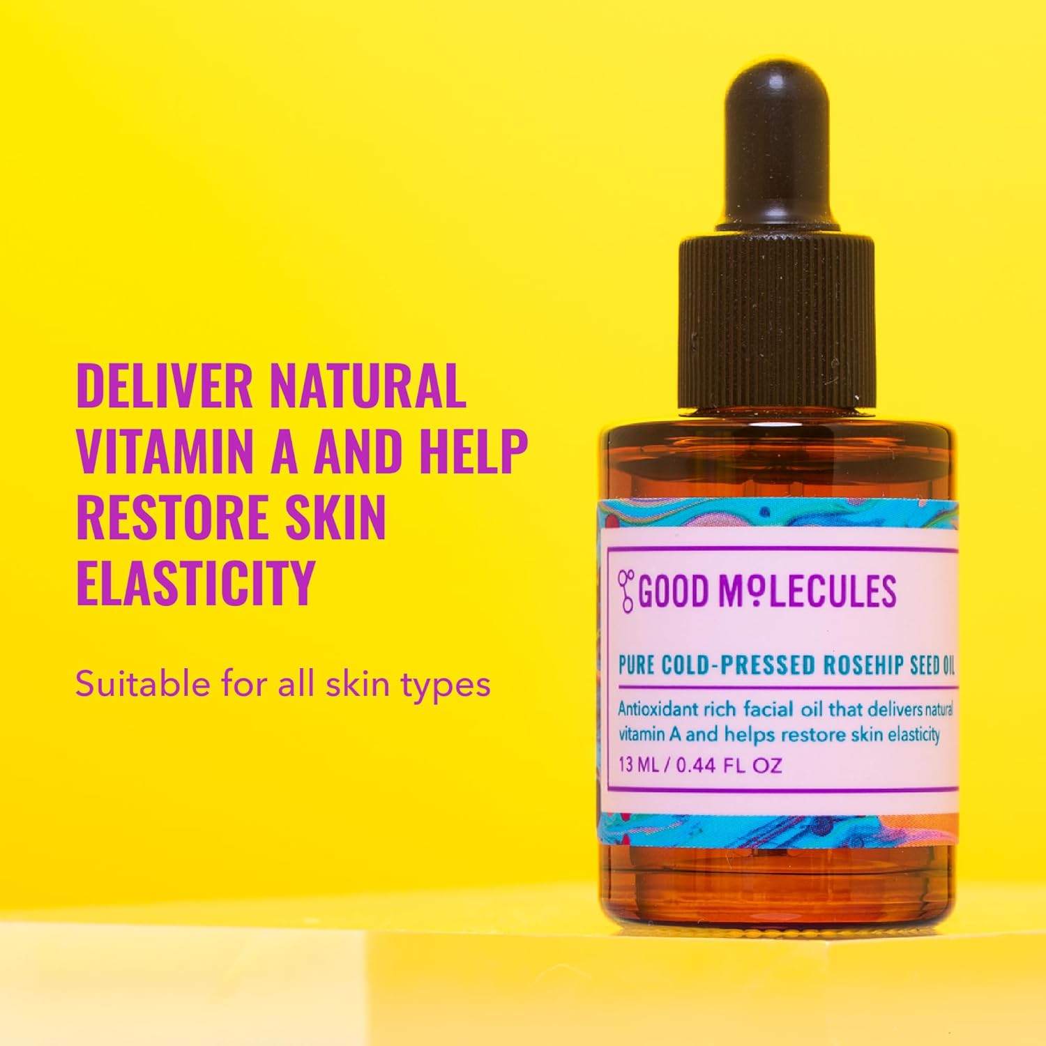 Good Molecules Pure Cold-Pressed Rosehip Seed Oil - 100% Natural Rose Hip Oil Light Weight Face Moisturizer for Anti-Aging, and Plumping - Hydrating Facial Skin Care - Image 2