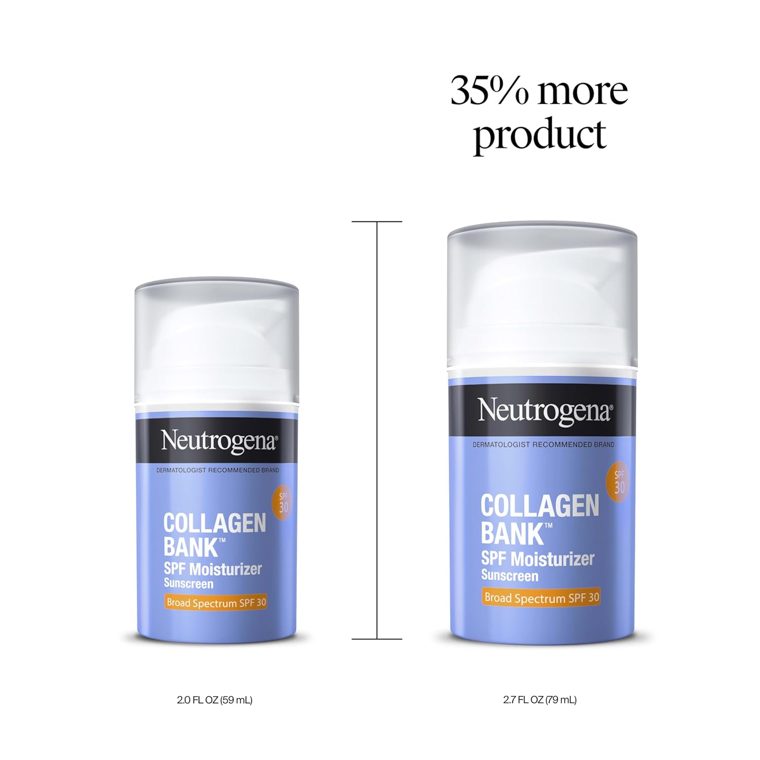 Neutrogena Collagen Bank Face Moisturizer with SPF 30 Sunscreen, Larger Size Anti-Aging Face & Neck Collagen Cream, Micro-Peptide, Support & Defend Skin’s Natural Collagen, 2.7 fl oz - Image 7