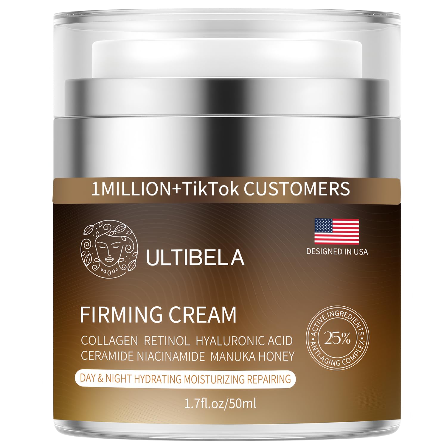 Tighten and Lift Neck Cream, Deep Hydration Neck Firming Cream with Retinol, Collagen & Honey Anti-Aging & Wrinkle Moisturizer for Face, Neck & Décolleté Women & Men 1.7 Fl Oz