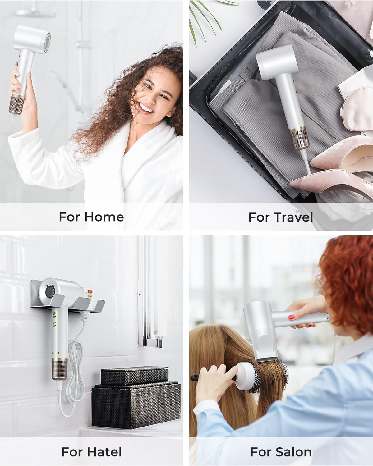 Bopcal 1500W Ionic Hair Dryer with Concentrator, Lightweight, Quiet, for All Hair Types - Image 7