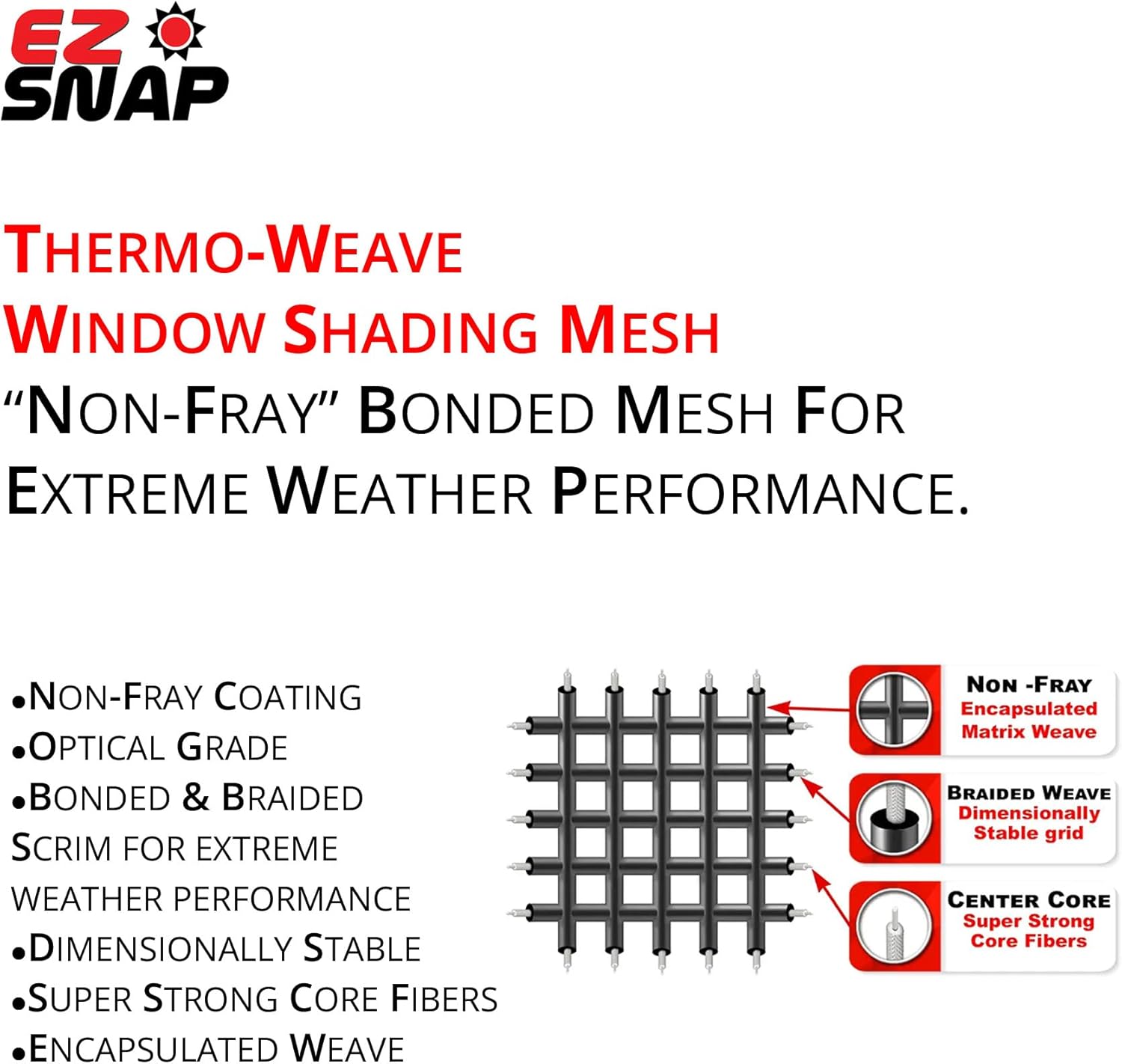 Skylight Sun Shades for Windows - 7' x 6' Black Mesh Sun Screen with 50 Black No-Drill Snap Fasteners - Quick & Easy to Install for Winter - Image 3