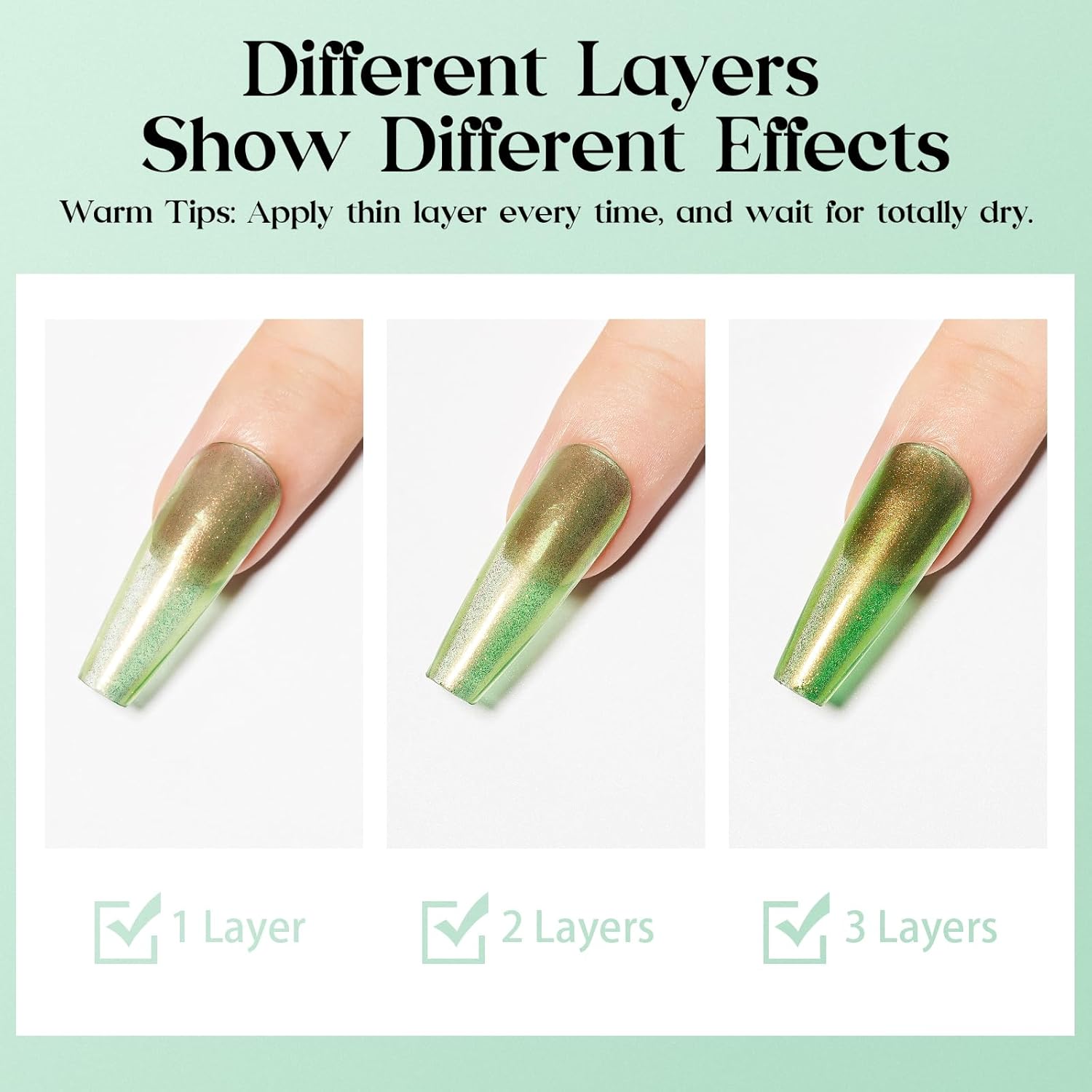 MIZHSE Quick Dry Nail Polish, Holographic Neon Green Nail Polish Air Dry Fast, 15ml/0.5 fl oz Regular Shiny Glitter Oil-based Shimmery Nail Lacquer Non Gel Nail Art Salon Manicure Home DIY - Image 6