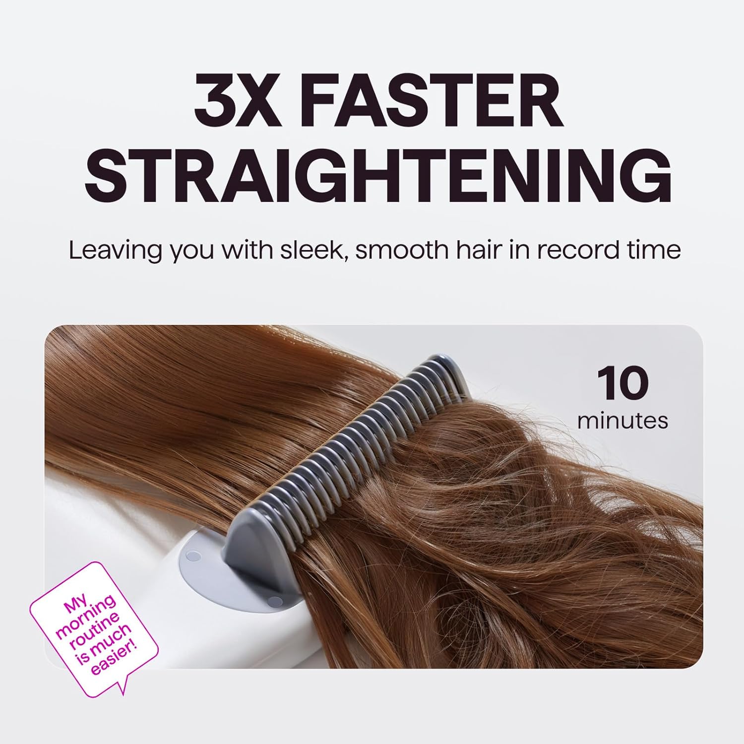 Wavytalk Pro Steam Hair Straightener Brush, Steamline Pro 3 in 1 Straightening Brush, Steam Reduces Damage, Nourishes Hair, and Expedites Straightening - Image 4