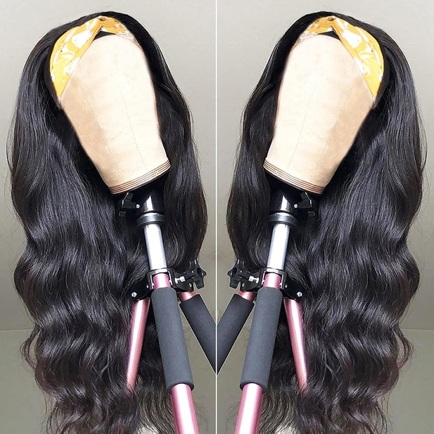 Body Wave Headband Wig Headband Wigs for Black Women Human Hair Glueless Wear and Go Glueless 100% Brazilian Virgin Human Hair Headband Wig 150% Density (18inch) - Image 2