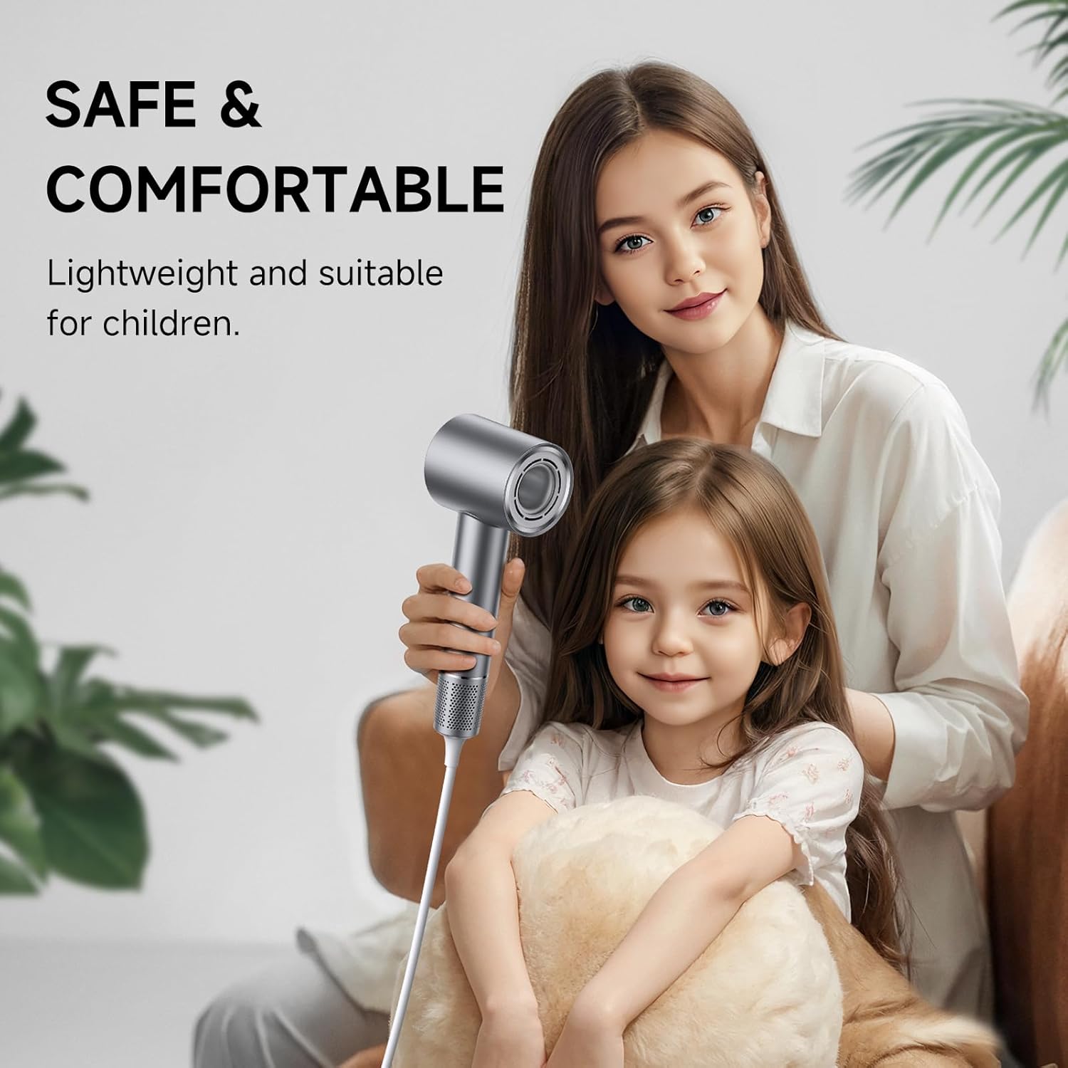 Hair Dryer, 130000 RPM High Speed Blow Dryer for Fast Drying, Low Noise, Lightweight Design for Home & Travel Use, Perfect for Men, Women, and Professionals - Image 7