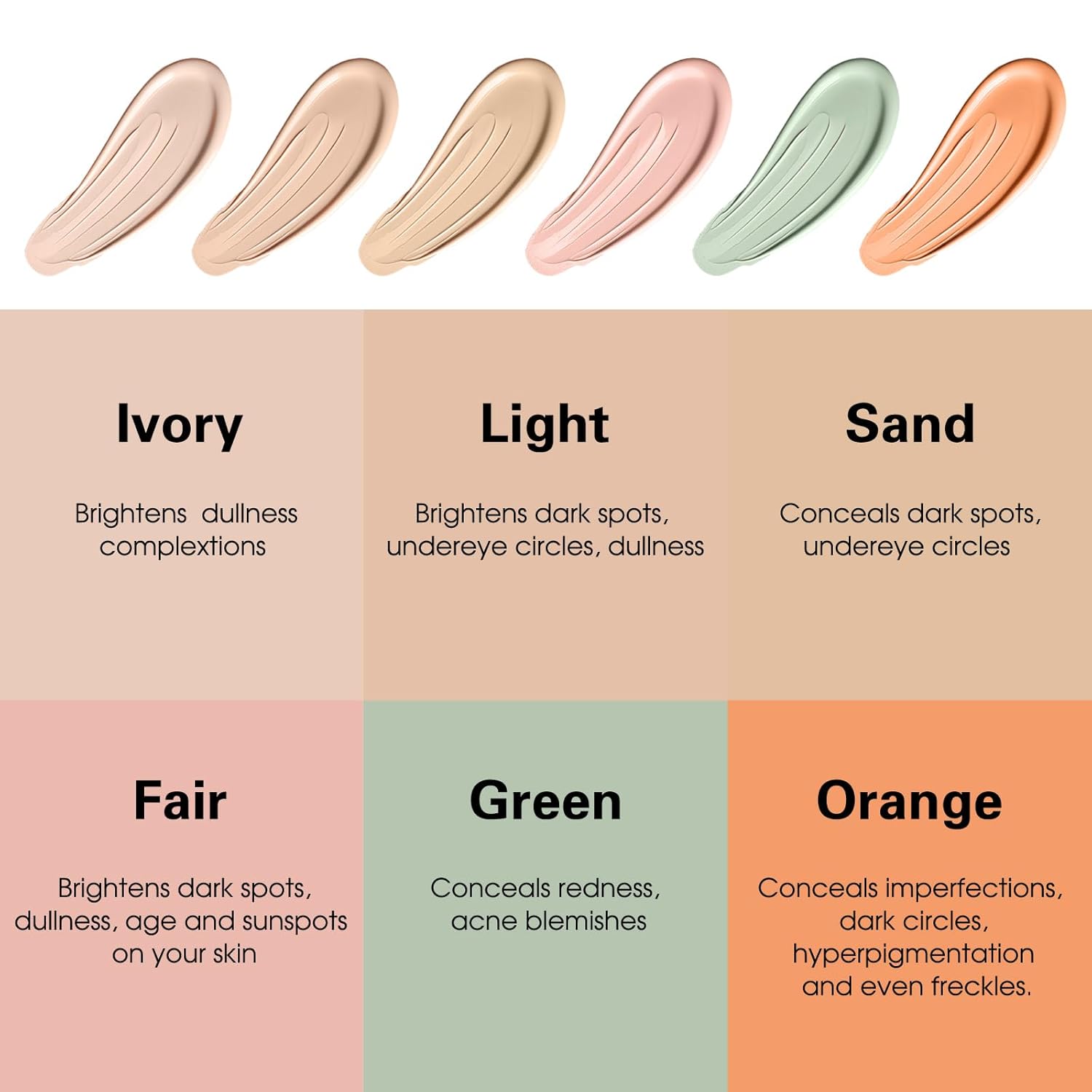 UCANBE Liquid Concealer Stick, Conceals, Covers, Highlights, Medium to Full Coverage Hydrating Color Corrector Face Makeup for Under Eye Dark Circles, Redness, Dullness, Fine Lines - Green - Image 3