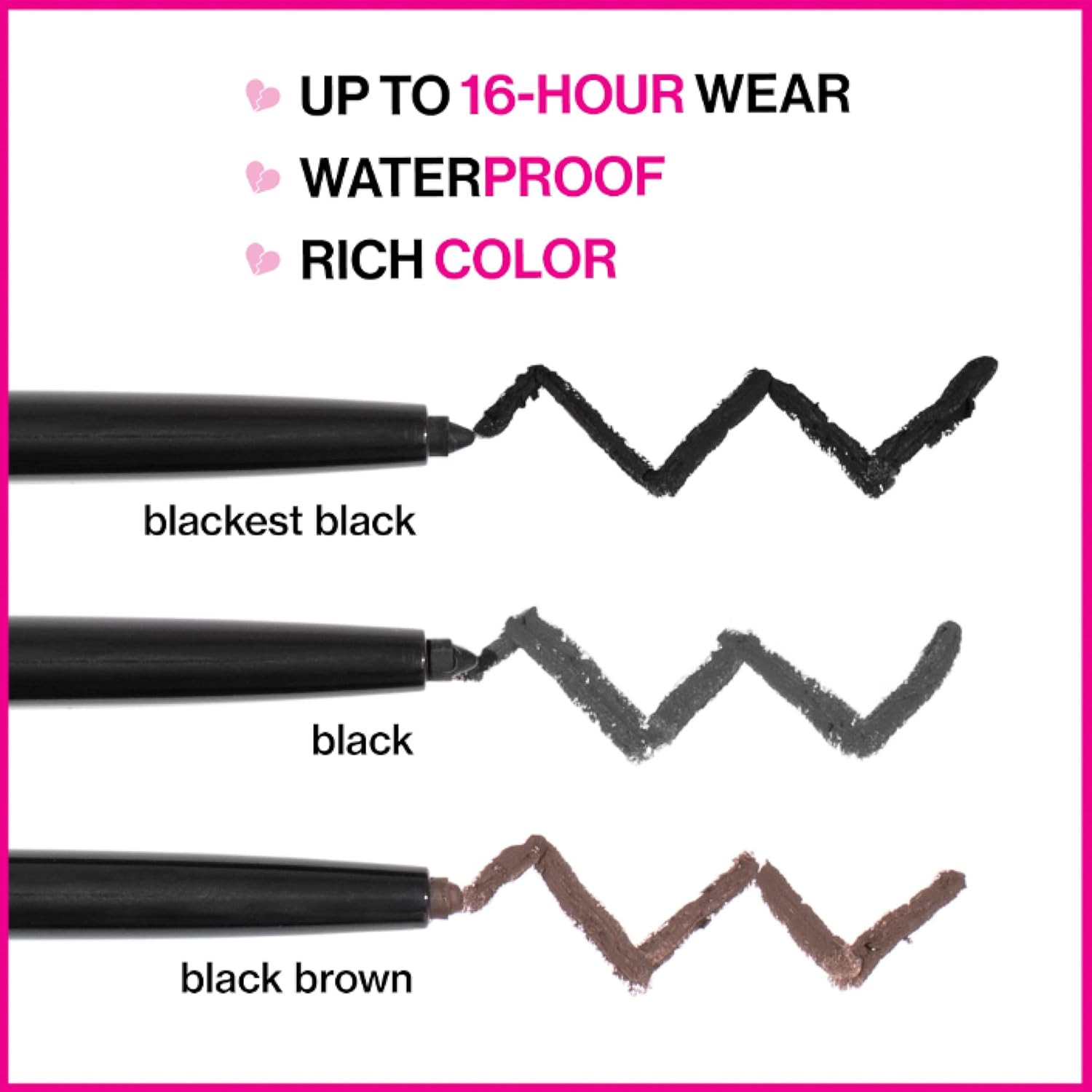 wet n wild Mega Last Breakup Proof Retractable Eyeliner - Ultra-Fine Brush, Waterproof,16-Hour Long-Lasting Wear - Cruelty-Free & Vegan - Black - Image 10
