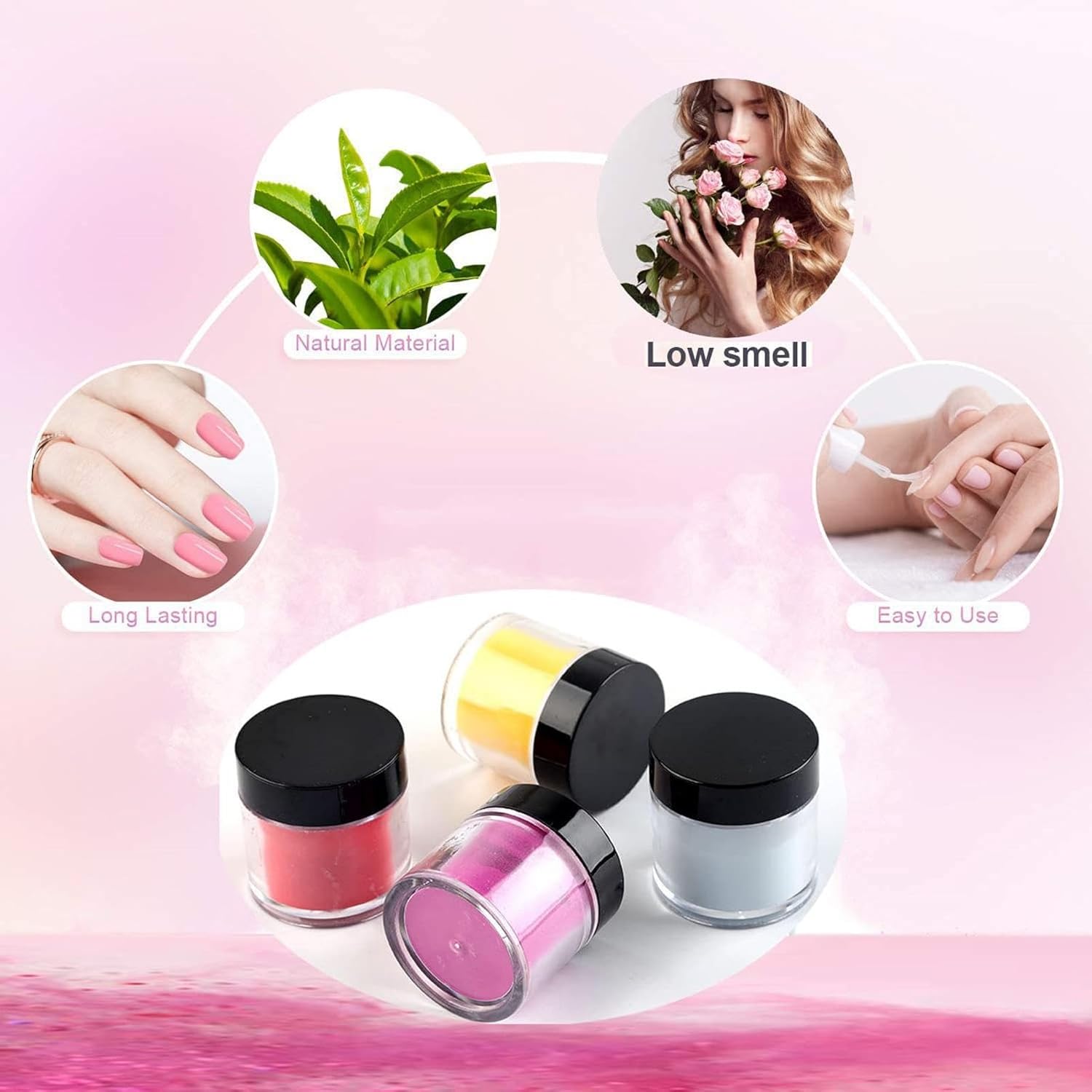 24 Color Acrylic Nail Powder Set, Acrylic Powder Set, Nail DIY Art Design, Acrylic Nail Art 3D Nail Sculpture French Nail Extension, Gift for Women - Image 3