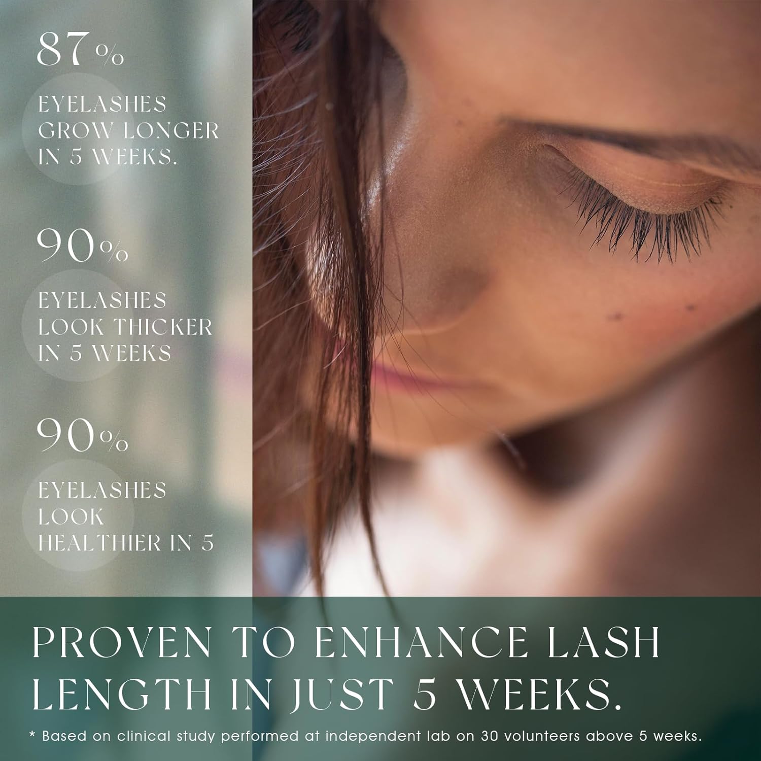 Eyelash Serum:Boost lash length, thickness, and strength with TUDPA's advanced, natural eyelash growth serum. 0.1 Fl. Oz (3 mL)(Green) - Image 8