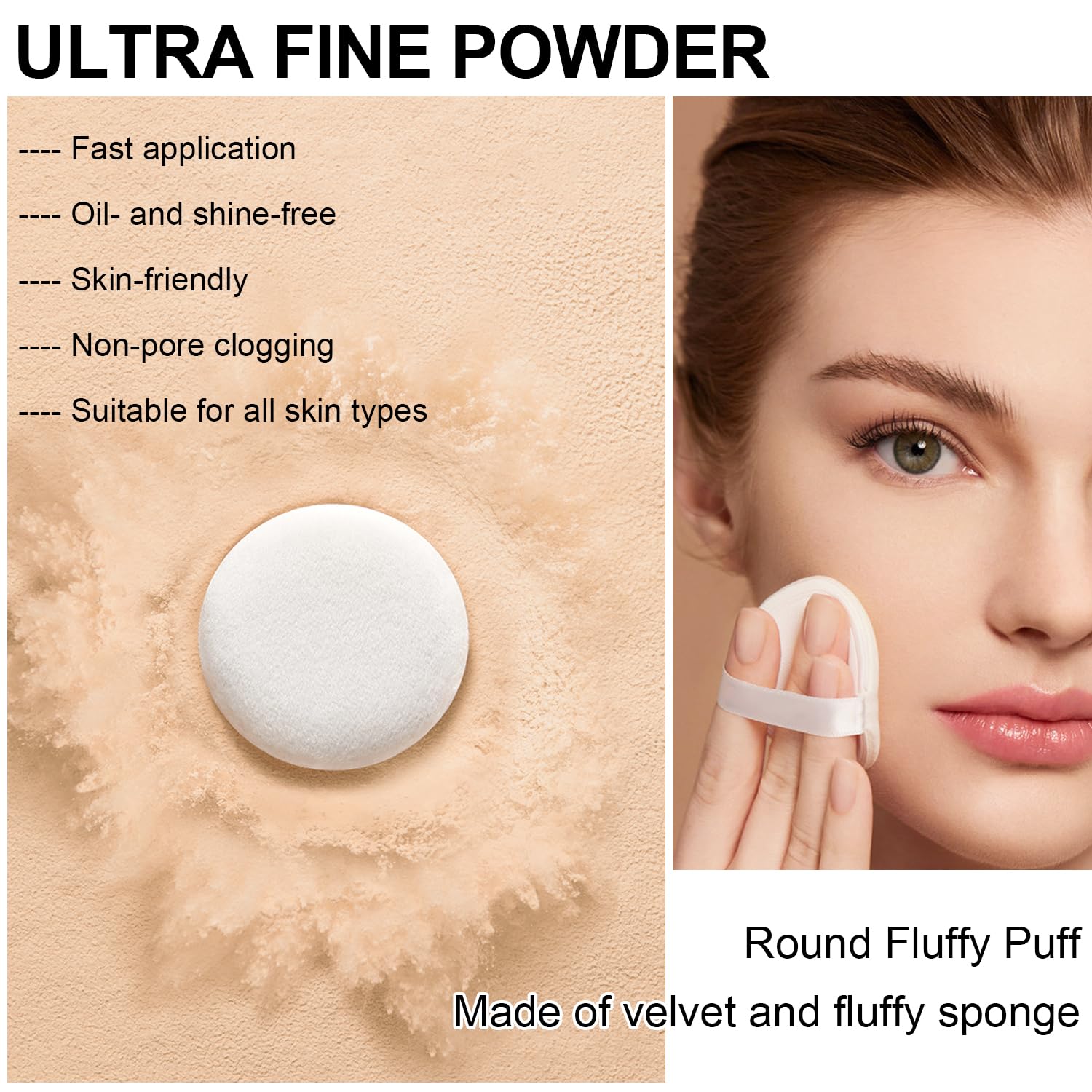 Mineral Powder Foundation, SPF 35, Sunscreen Lightweight Loose Powder, Skin-Improving, Buildable Coverage, Natural Glow Base Makeup (#05 Fair Light Foundation Makeup) - Image 5
