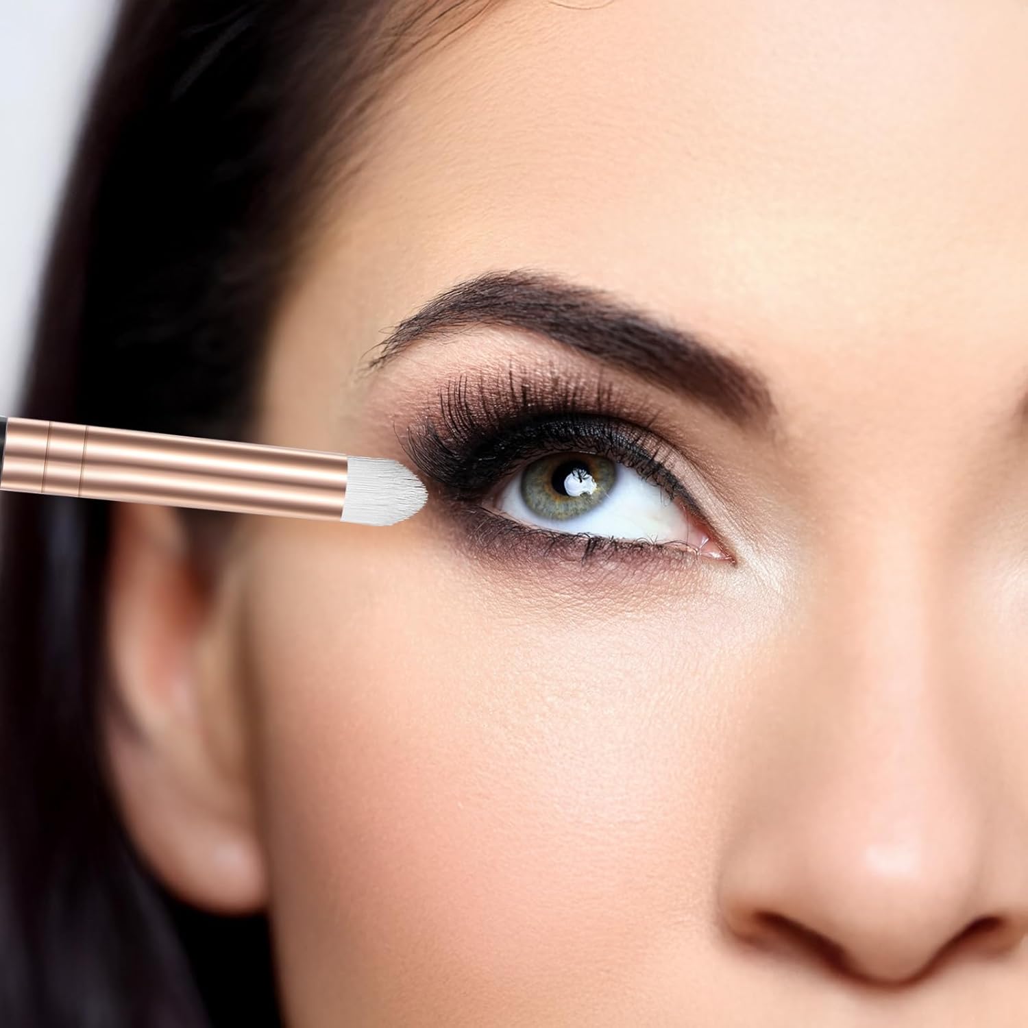6-Piece Reusable Eye Makeup Brush Set for Blending, Concealer, and Eyeliner - Image 6