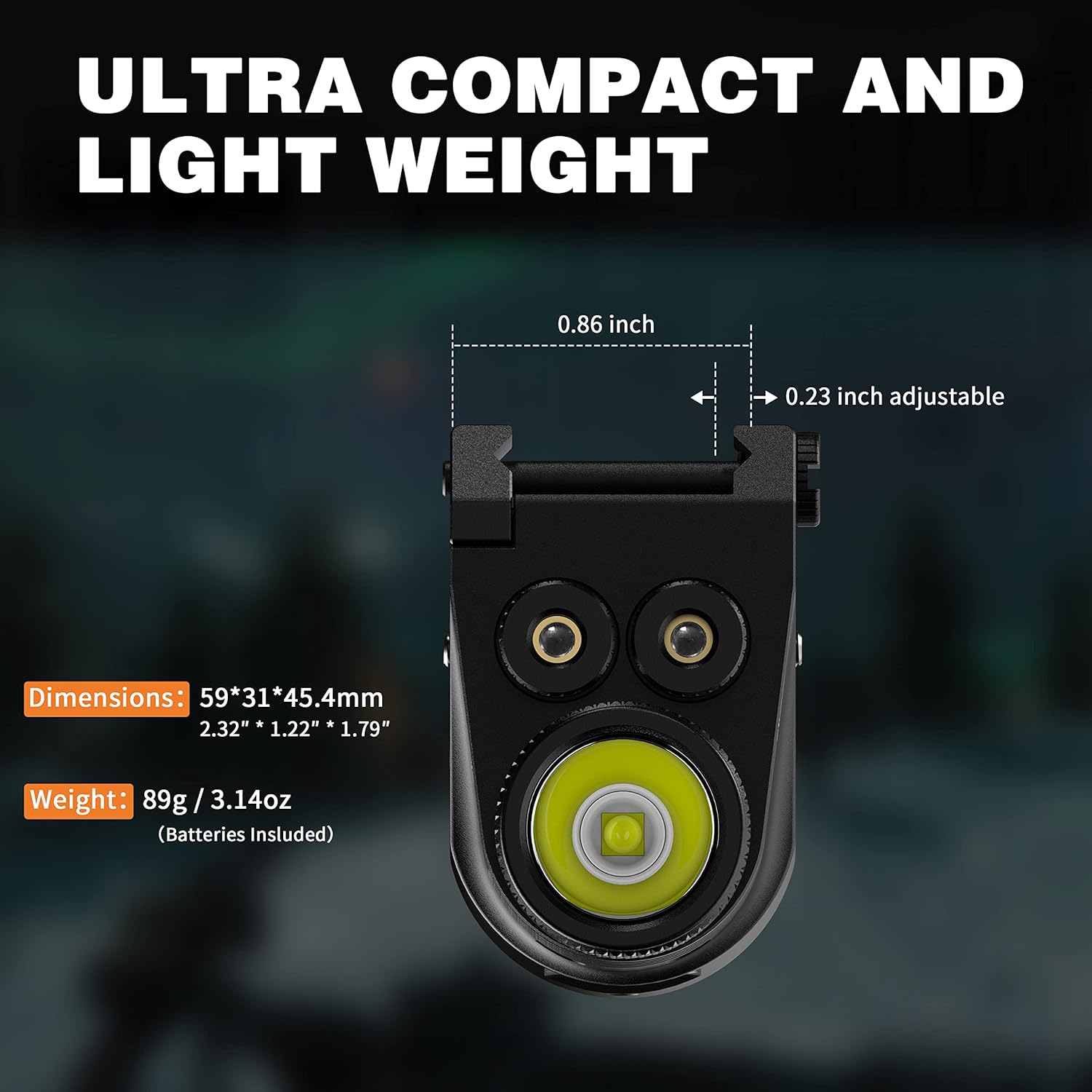 500 Lumen Blue Green Laser Light for Pistol, Rechargeable Rail Mounted Flashlight Laser Combo for Picatinny Rail, Magnetic Charging - Image 7