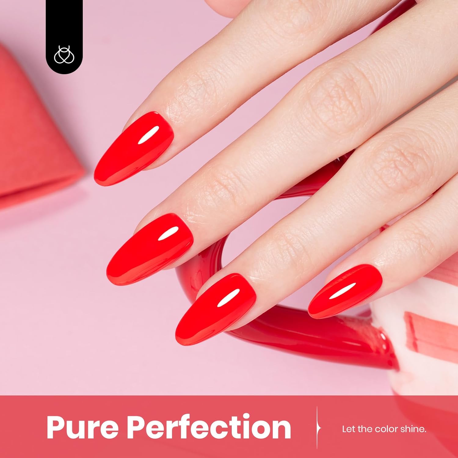 Beetles Red Gel Nail Polish 15ml 0.51 FL.OZ Red Color Soak Off U V LED 4th of July Gel Polish Nail Art Design Patriotic Manicure Salon DIY Home Colorful Bottle for Women - Image 3