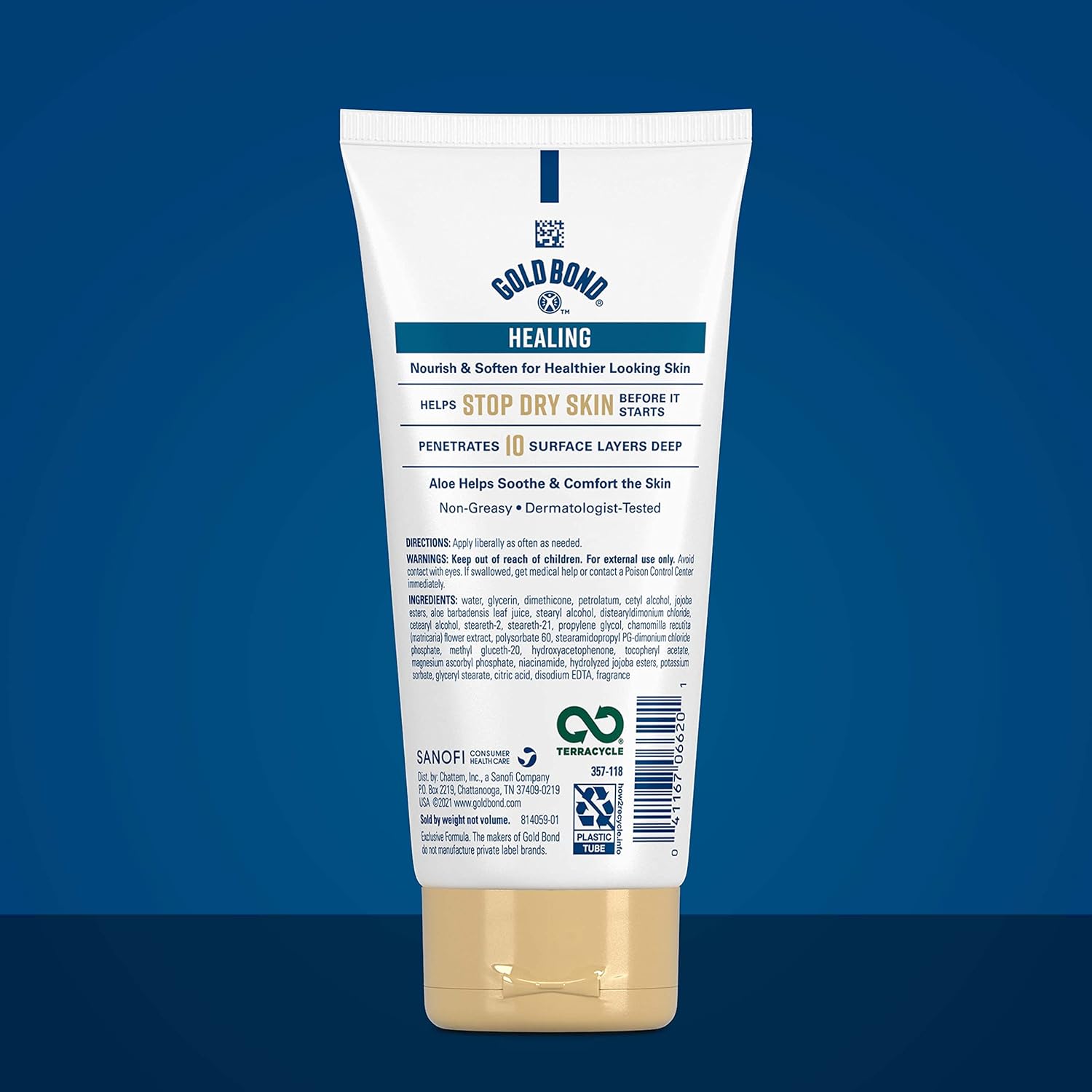 Gold Bond Healing Skin Therapy Lotion with Aloe 5.5 oz., Non-Greasy & Hypoallergenic - Image 4