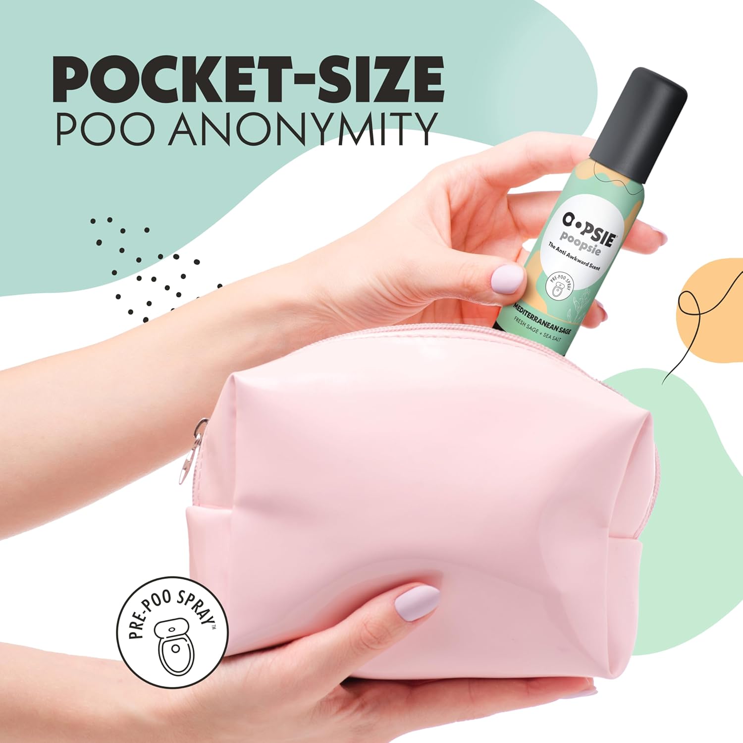 Pre-Poo toilet spray, discreet & portable original odor deodorizer scents. Pocket-friendly pre-poo spray to use on the go 2oz 8-bottle variety pack for 8-distinct aroma experience - Image 4