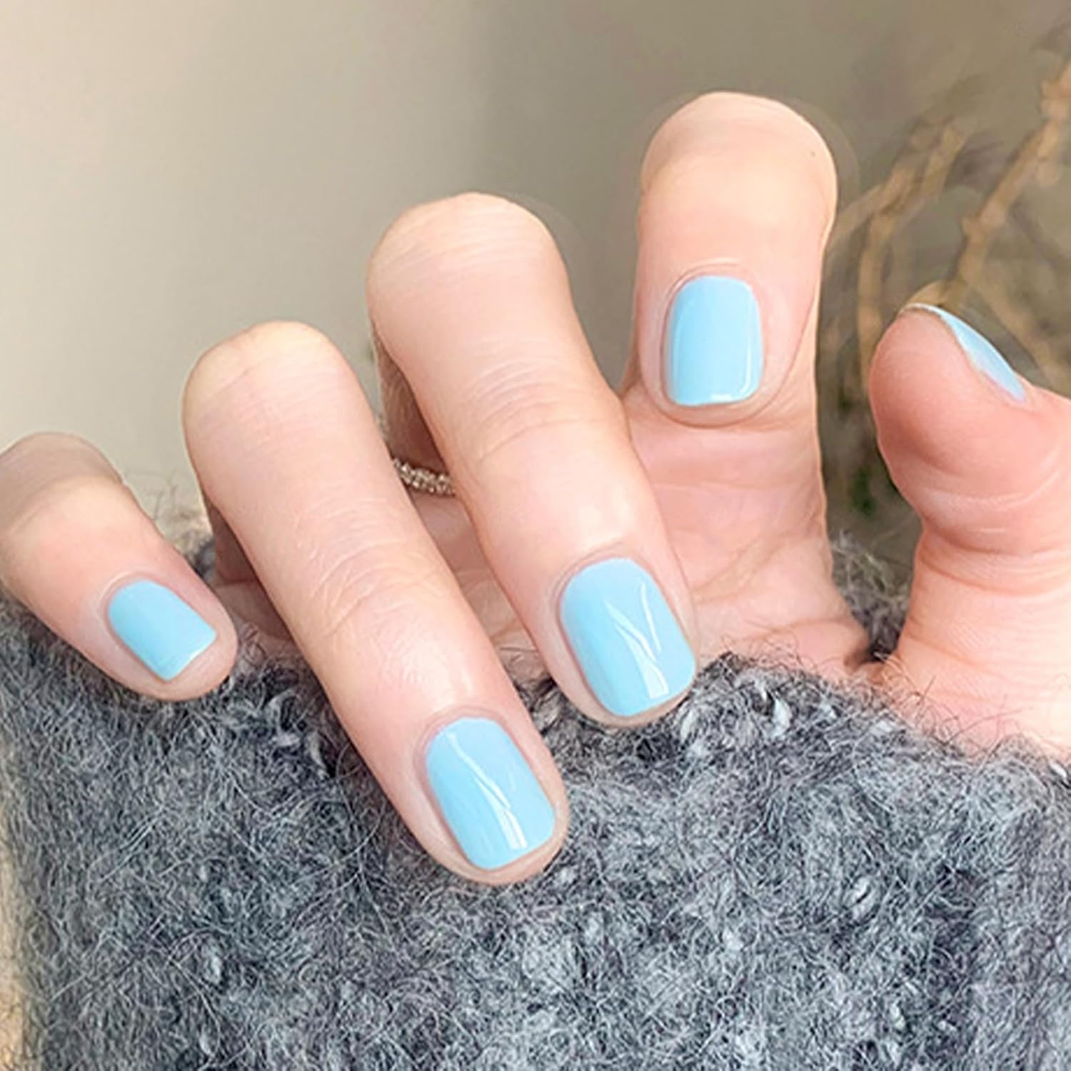 COSMOO Sky Blue Quick Dry Nail Polish, Vegan Chip-Resistant Long-Lasting Nail Lacquer for Nail Art Varnish, 0.34 fl oz Quick Dry Nail Polish (Sky Blue) - Image 9