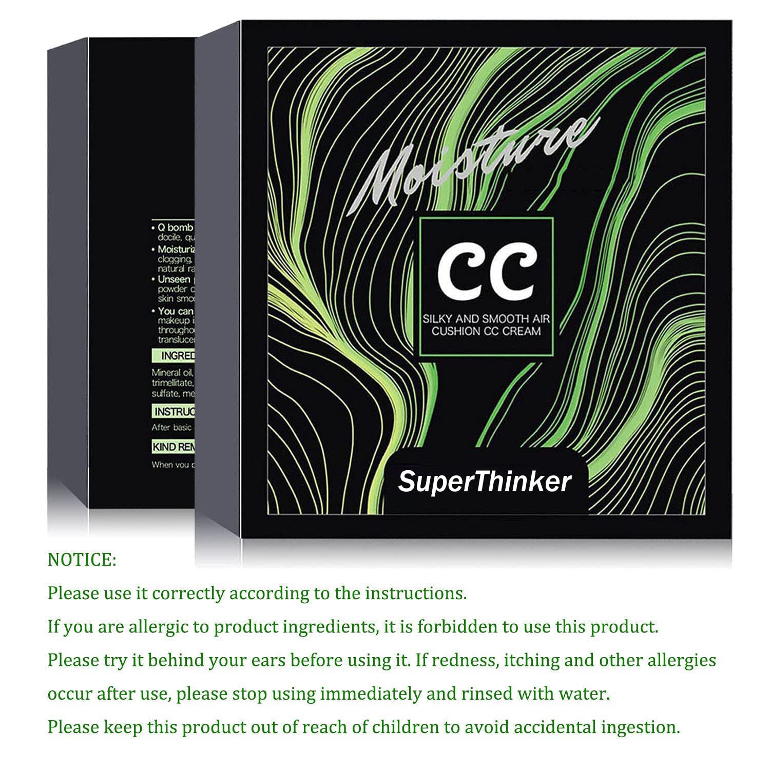 Air Cushion CC Cream Mushroom Head Foundation, Moisturizing BB Cream Makeup Long Lasting Matte Concealer (Natural) - Image 6