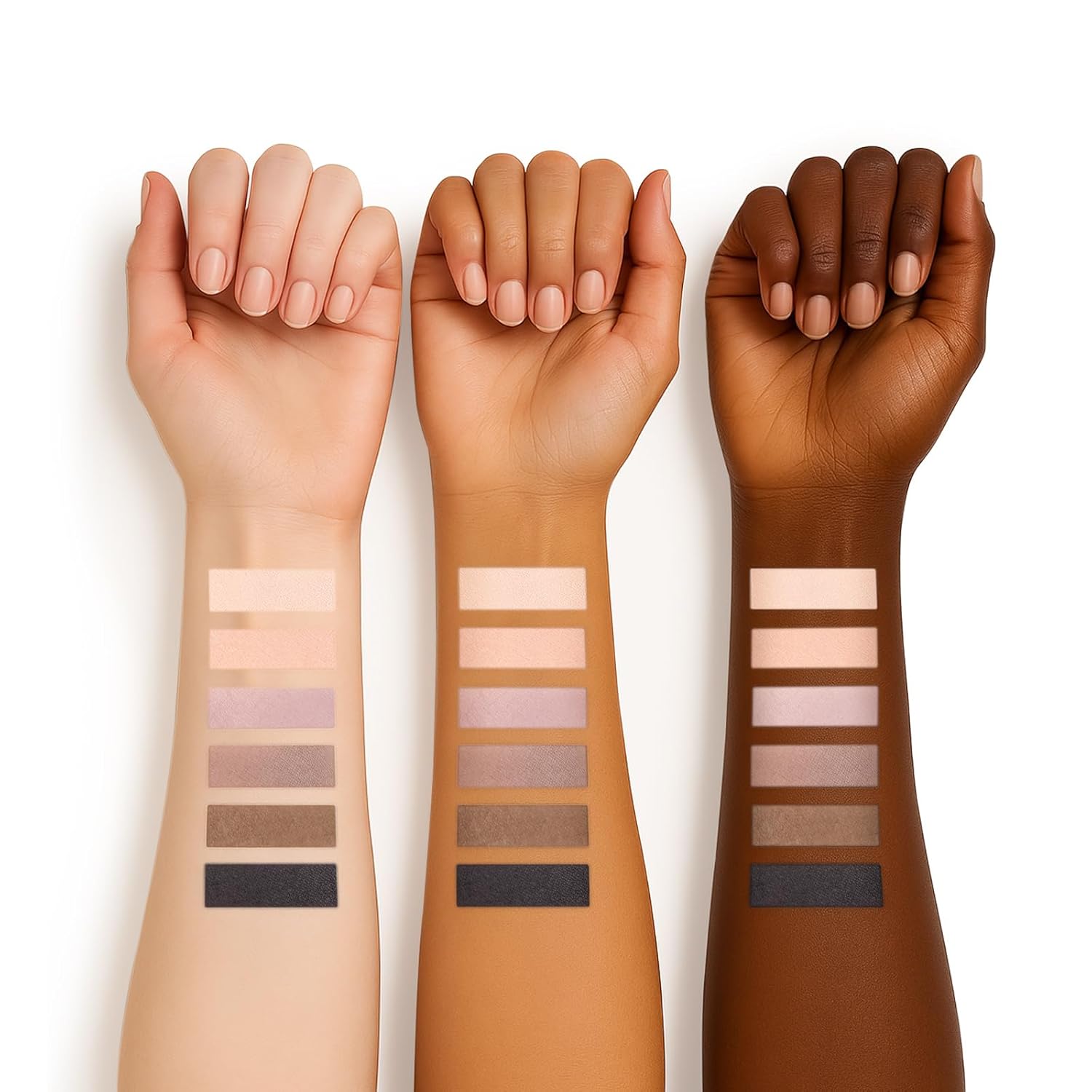 6 Colors Mini Naked Eyeshadow Makeup Palette with Brush Neutral Nude Smoky Eye Shadow Taupe & Brown Matte Make Up Pallet with Mirror Highly Pigmented Long Lasting Waterproof Travel Size Gift Kit - Image 2
