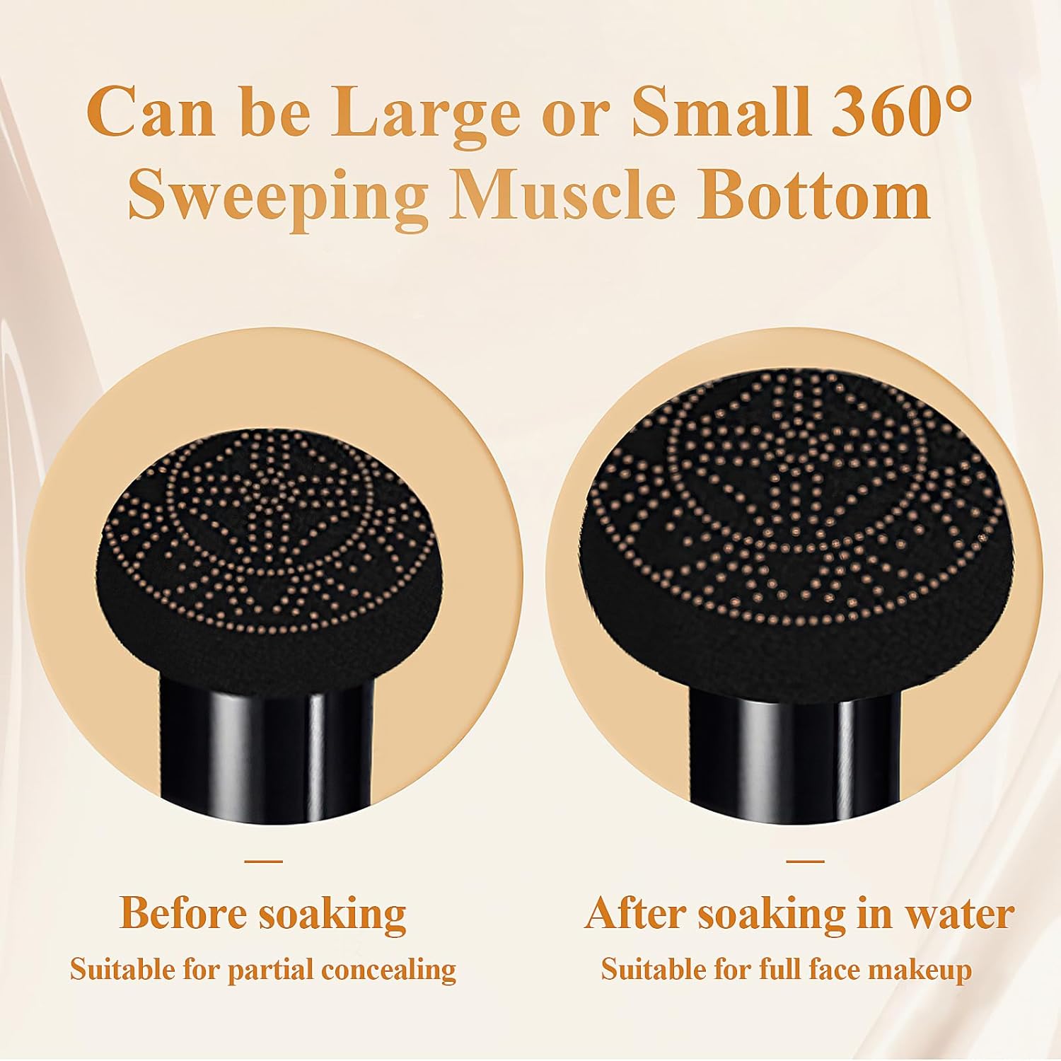 Air Cushion CC Cream - Moisturizing BB Cream Foundation, Long-Lasting Waterproof New Mushroom Head Cushion Foundation Concealer for Even Skin Tone (Buff Beige, 1 PCS) - Image 8