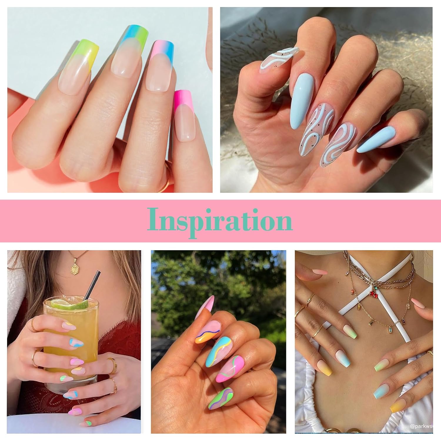 AZUREBEAUTY 170 Piece Dip Powder Nail Kit 36 Neon Colors Liquid Set for DIY Home Use - Image 7