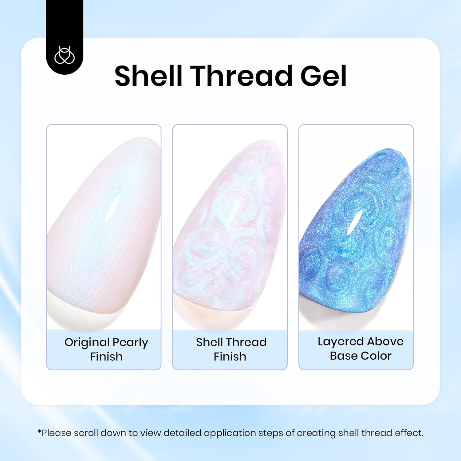 Beetles Pearl Gel Nail Polish, 15ML Pearl White Gel Polish Shimmer Mermaid Iridescent Pearlescent Nail Polish Soak Off Uv LED Nail Lamp Need Manicure Salon DIY Nail Art Design - Image 4