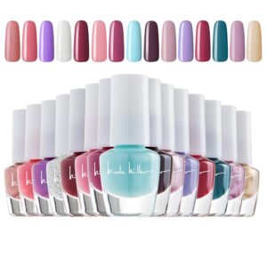 Nicole Miller Mini Nail Polish Set – Glossy, Vibrant Colors for Fingernails & Toenails, Trendy Collection