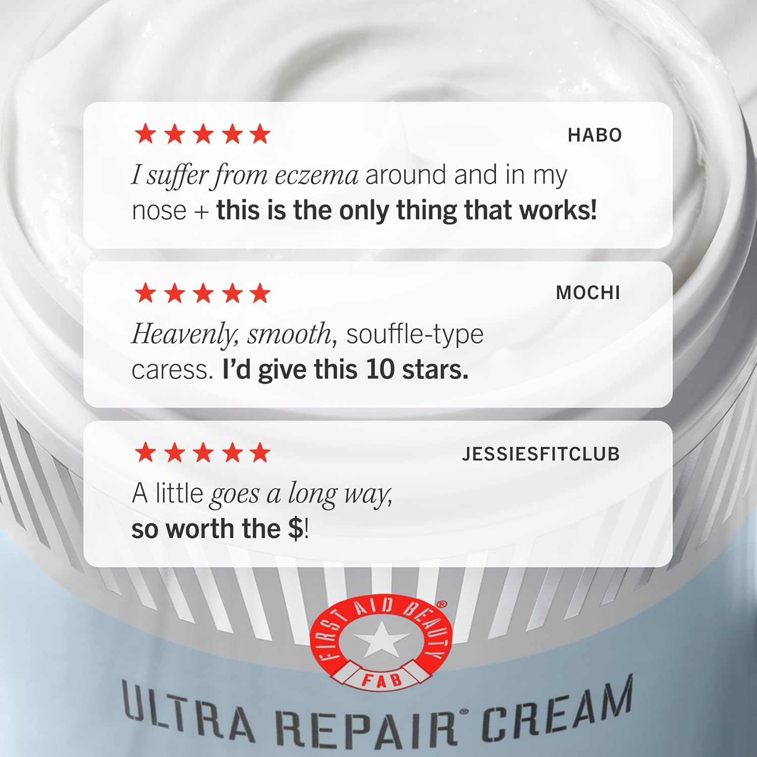 First Aid Beauty Ultra Repair Cream 6 oz 2ct Pack Intense Hydration Whipped Colloidal Oatmeal Strengthens Skin Barrier - Image 7