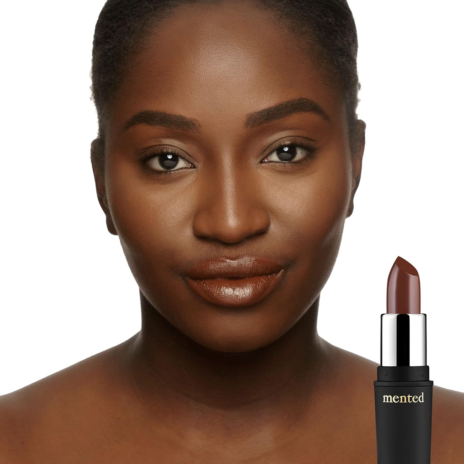 Mented Cosmetics Nude Lipstick for Women, Semi-Matte Long-Lasting Lip Stick, Moisturizing Vegan, Paraben & Cruelty-Free, Enhances All Complexions, Perfect for Everyday Makeup, Dark Night - Image 6